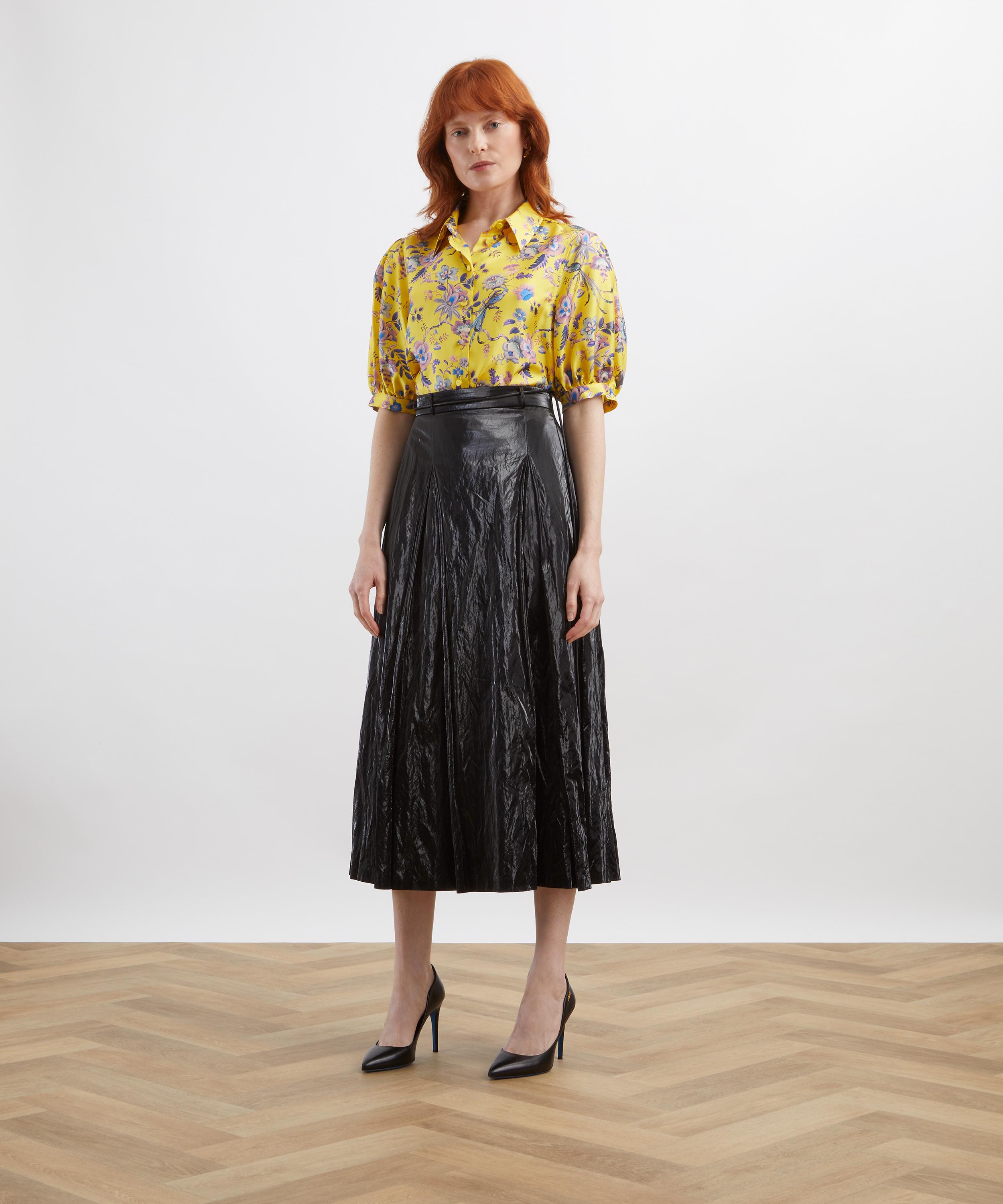 Liberty - Jannah Silk Puff-Sleeve Shirt&nbsp; image number 1