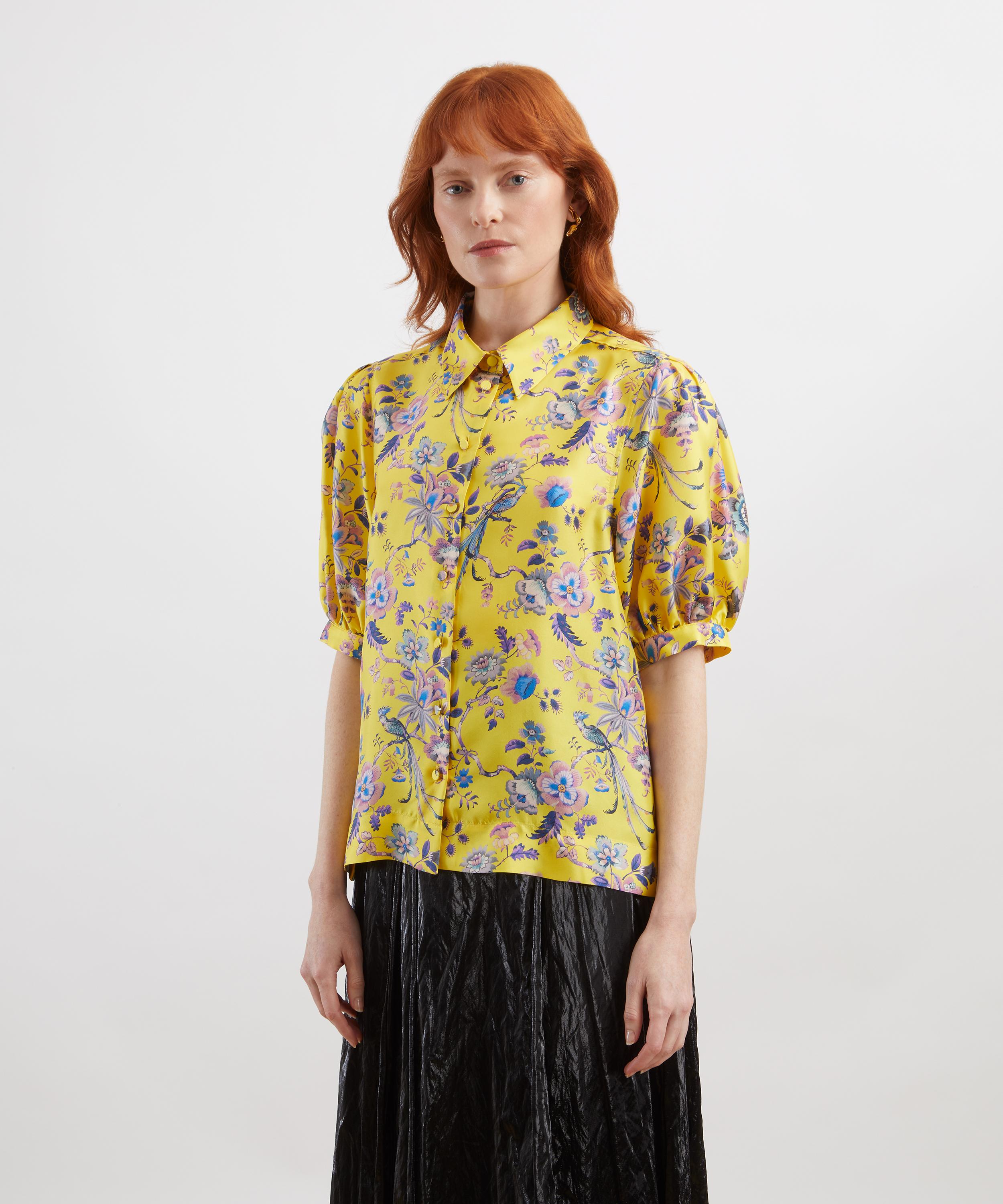 Liberty - Jannah Silk Puff-Sleeve Shirt&nbsp; image number 2