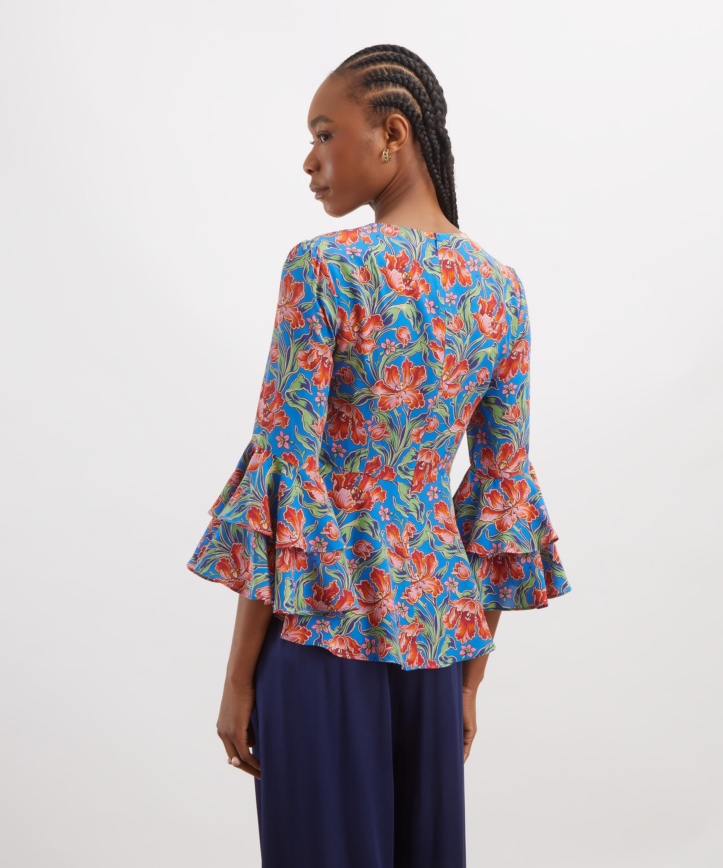 Liberty - Archive Tulip Garden Silk Gala Top image number 3