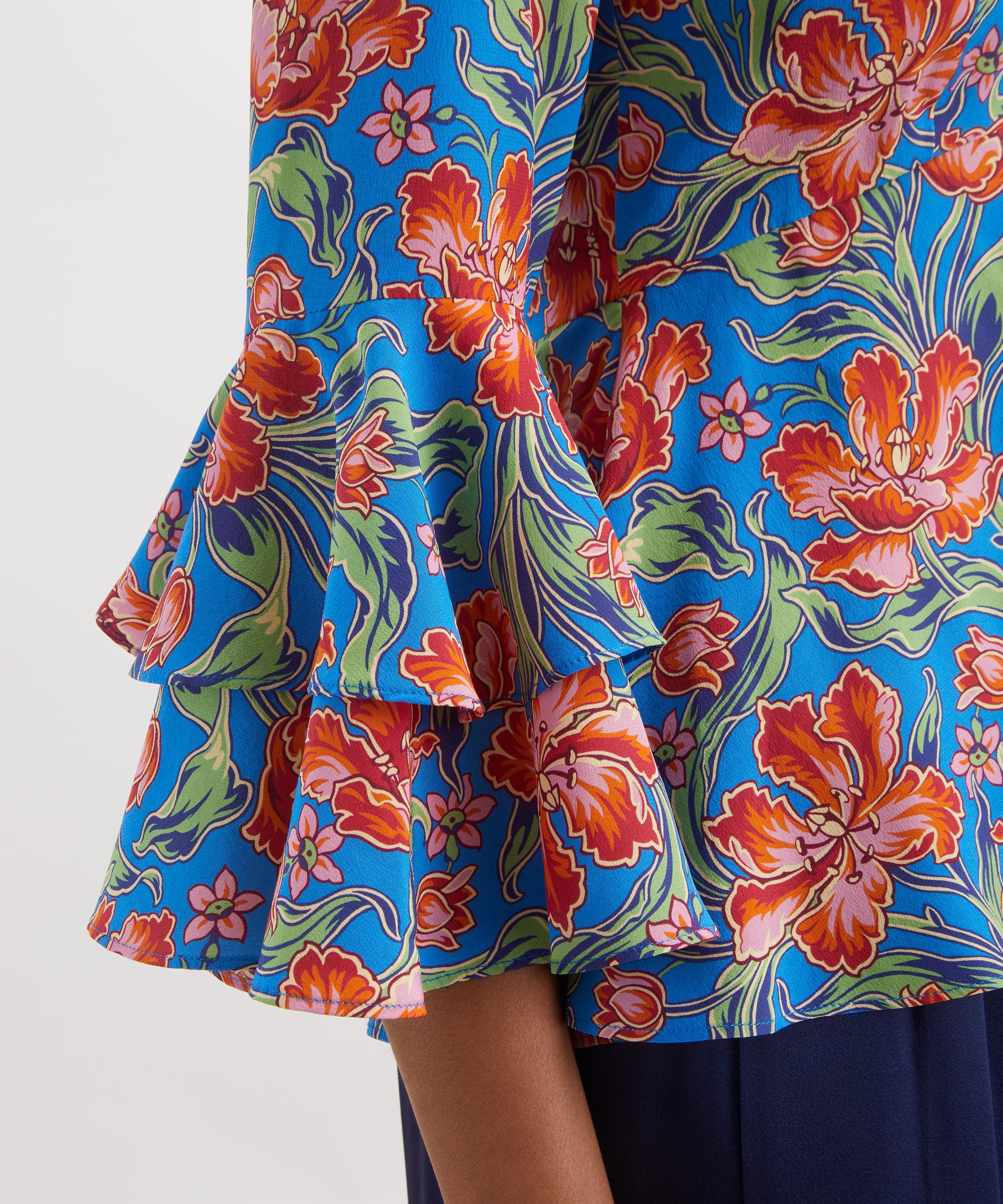 Liberty - Archive Tulip Garden Silk Gala Top image number 4