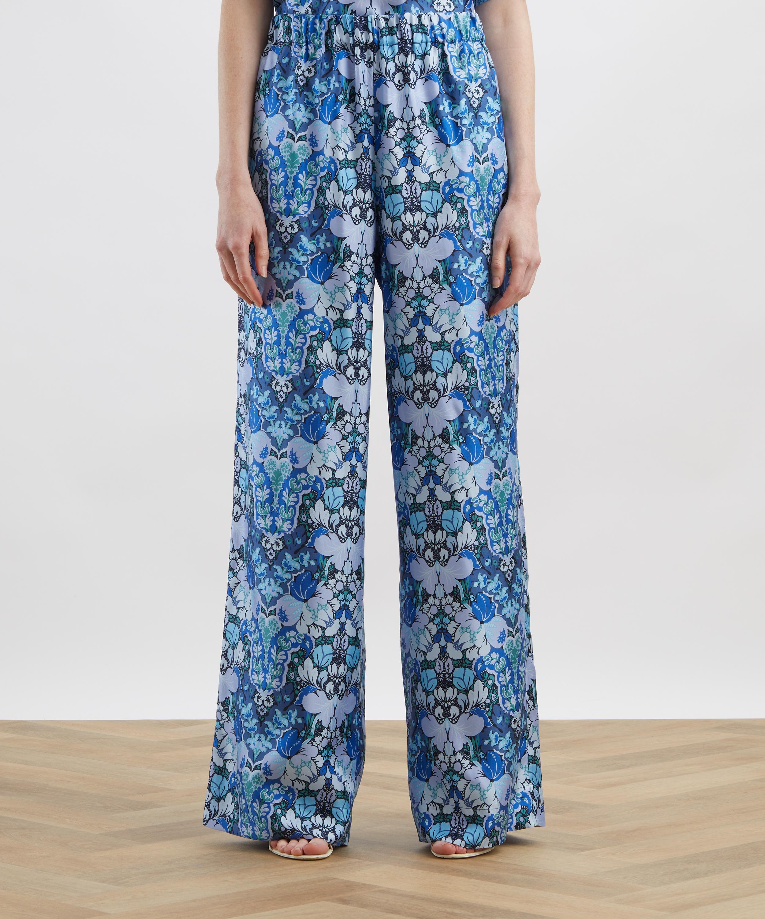 Liberty - Glastonbury Silk Palazzo Trousers&nbsp; image number 2
