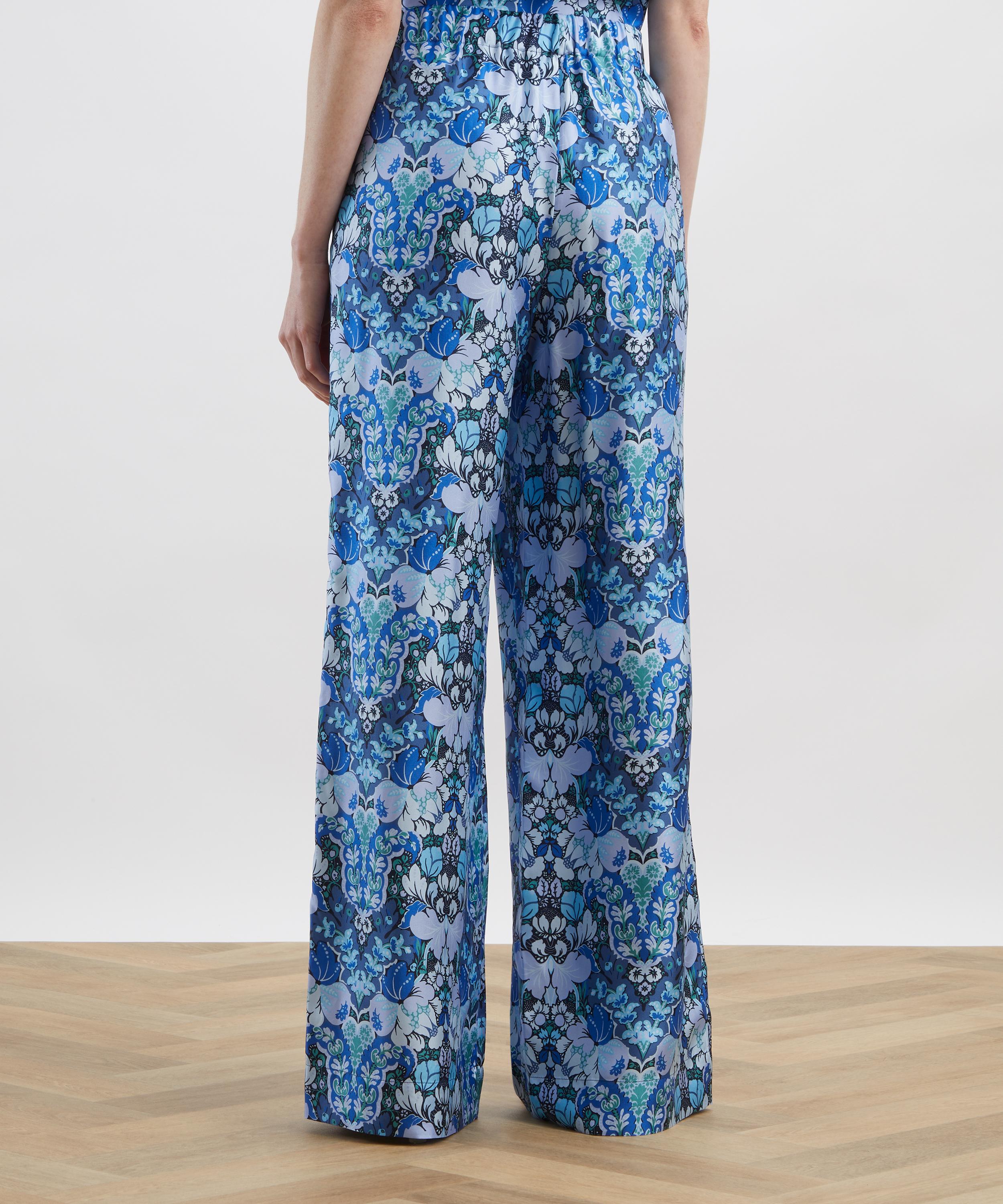 Liberty - Glastonbury Silk Palazzo Trousers&nbsp; image number 3
