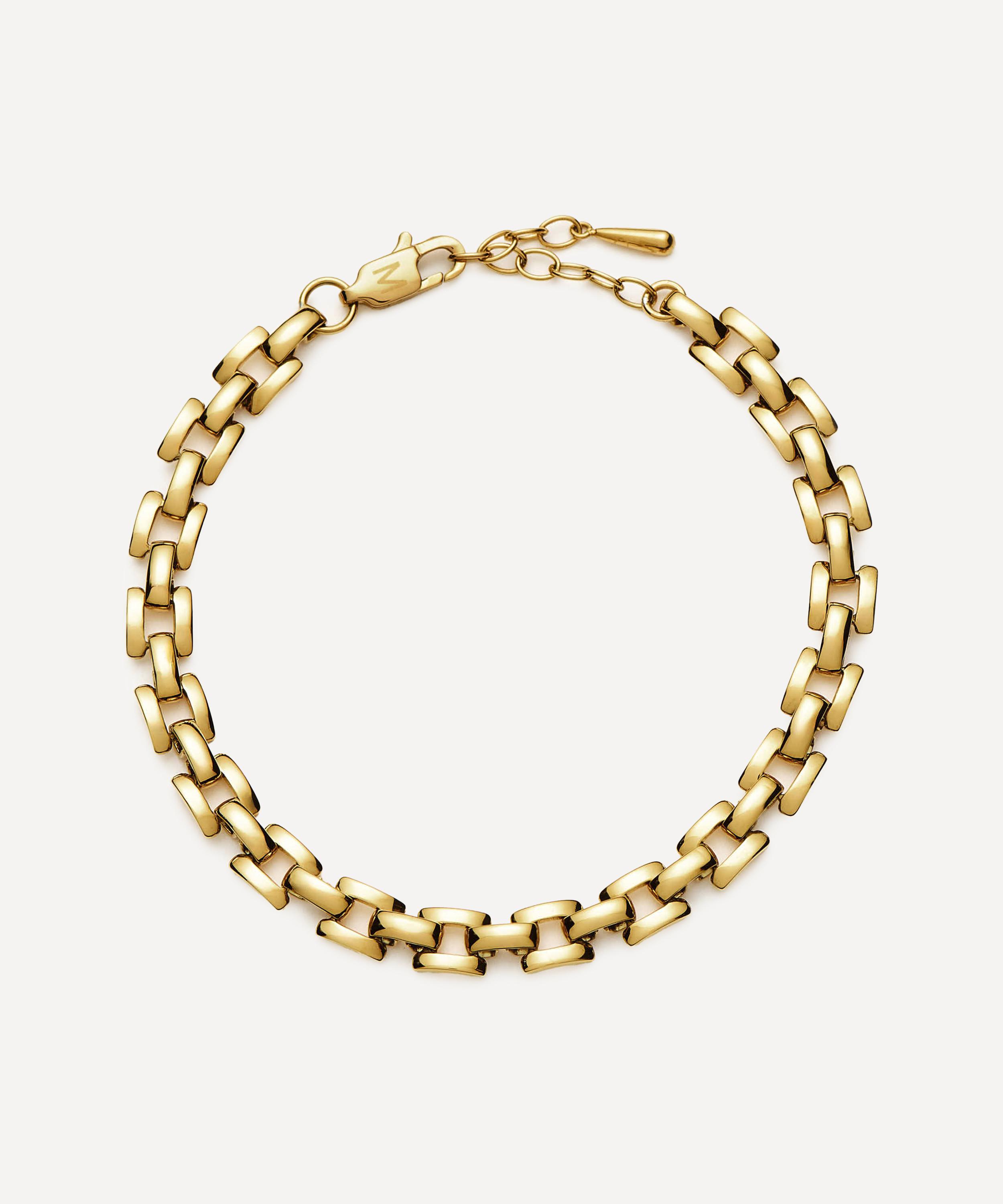 Missoma - 18ct Gold-Plated Timepiece Link Chain Bracelet