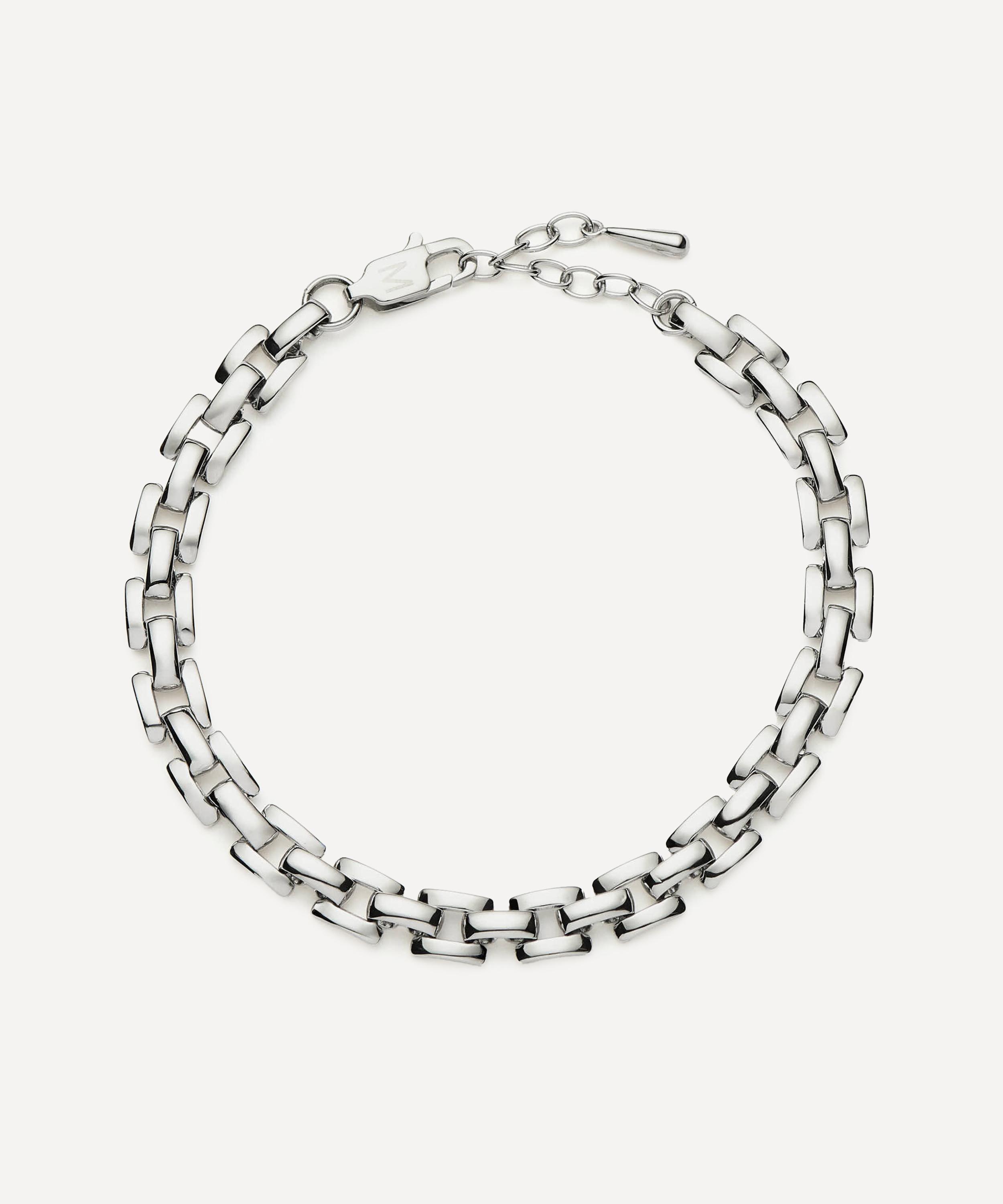 Missoma - Platinum-Plated Timepiece Link Chain Bracelet