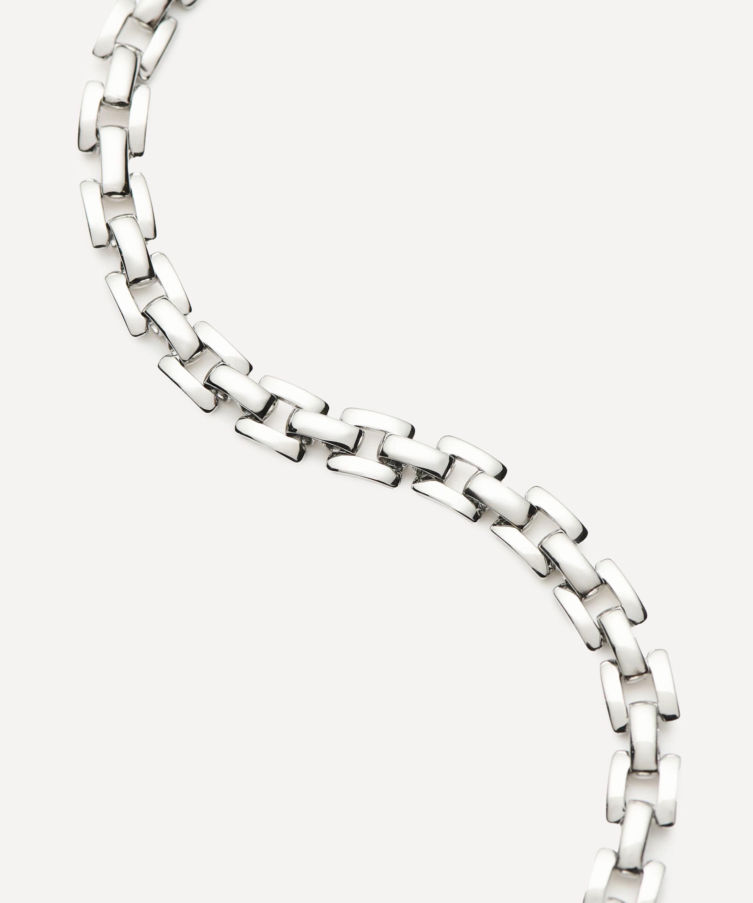 Missoma - Platinum-Plated Timepiece Link Chain Bracelet image number 2