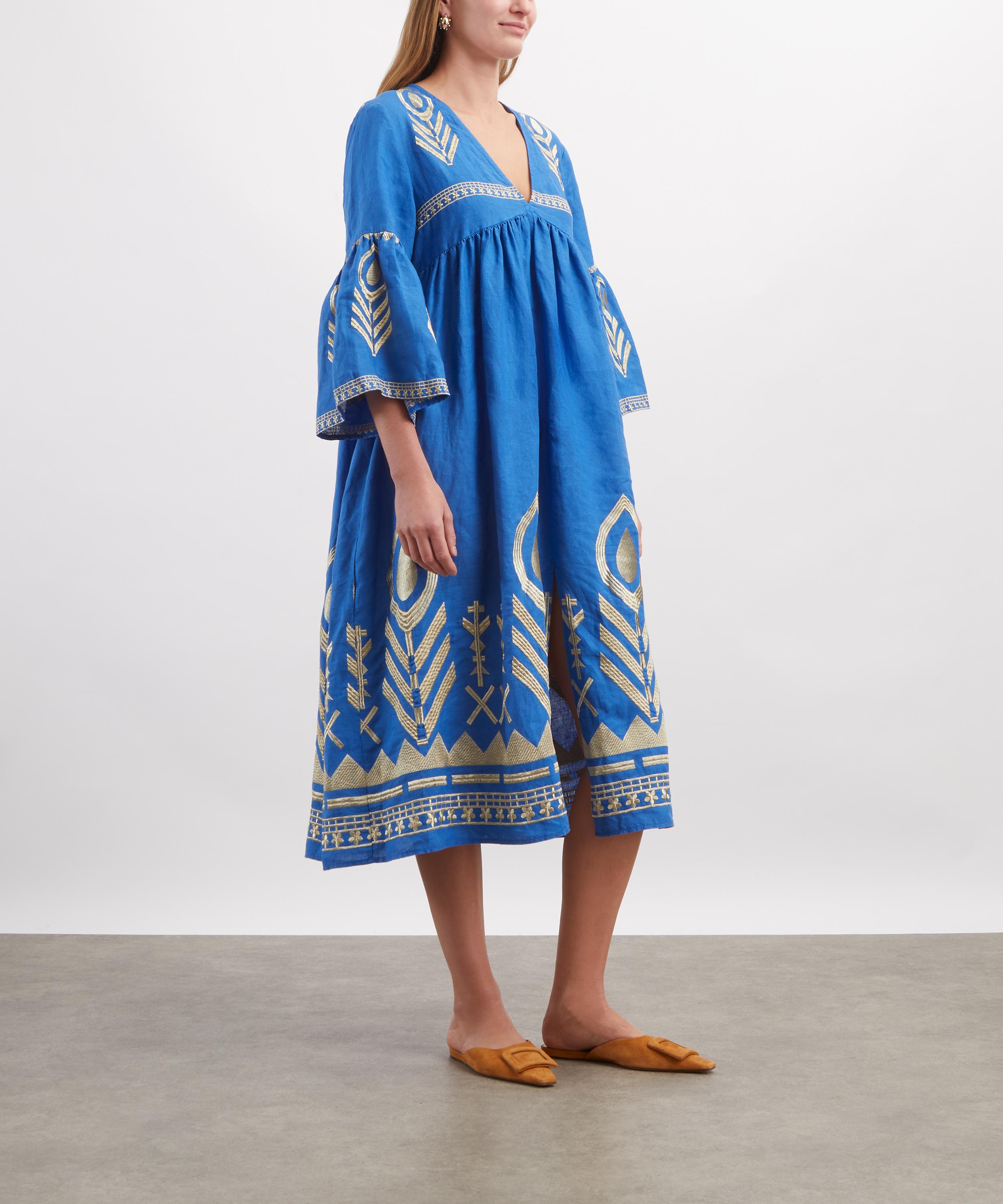 Kori - Feather Linen Midi Dress image number 2