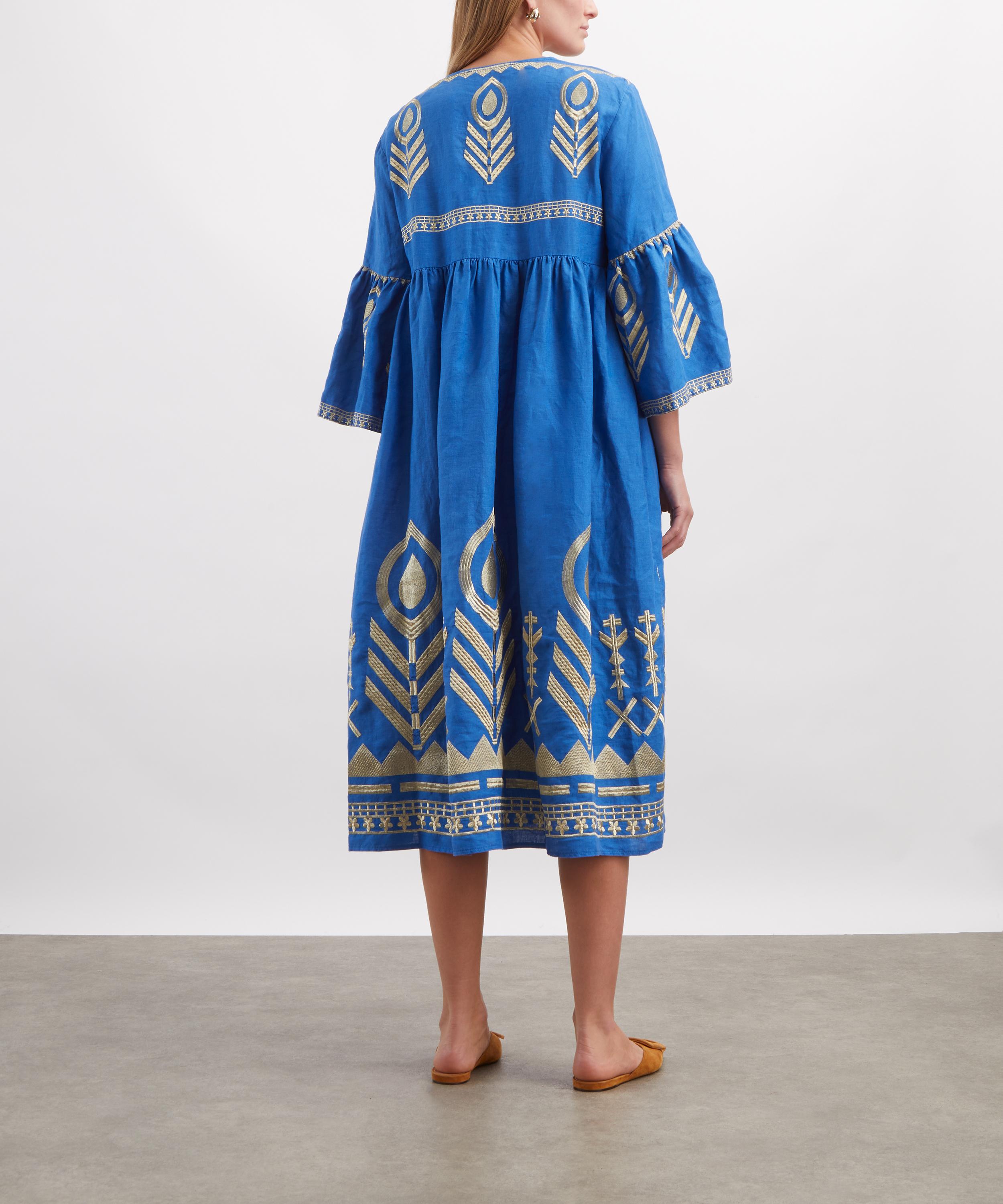 Kori - Feather Linen Midi Dress image number 3