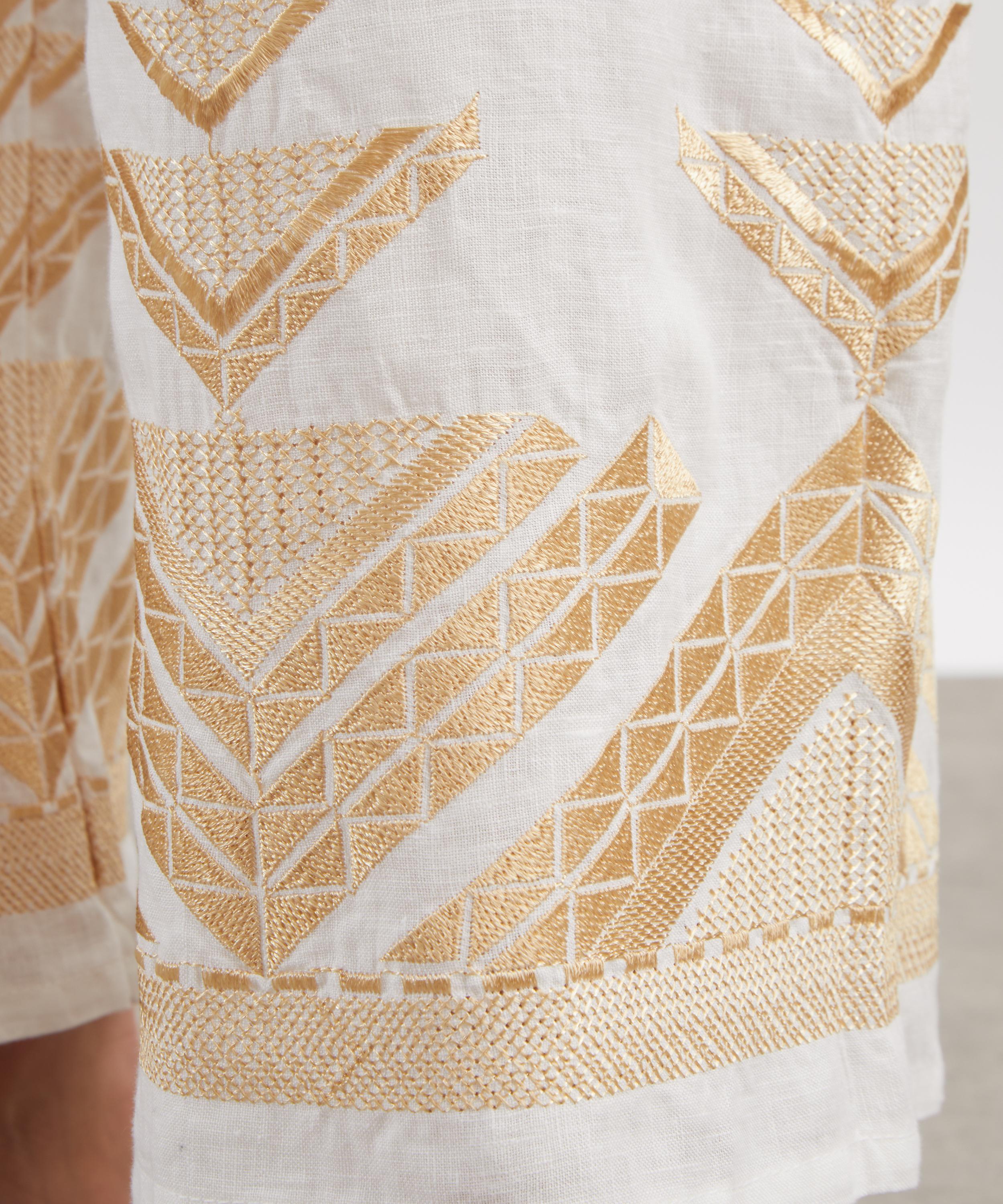 Kori - Pyramids Linen Embroidered Trousers image number 4