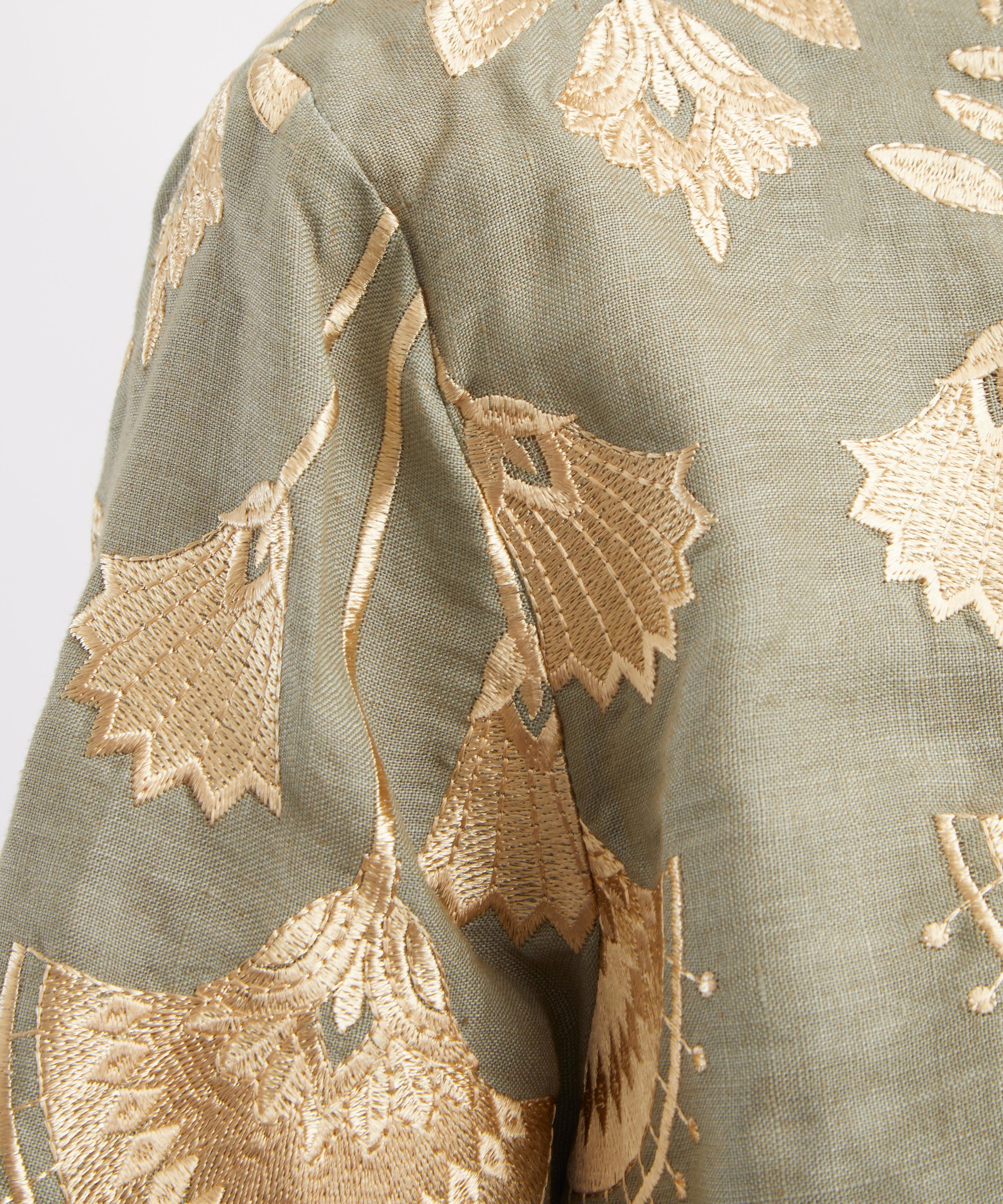Kori - Papyrus Embroidered Linen Shirt image number 4