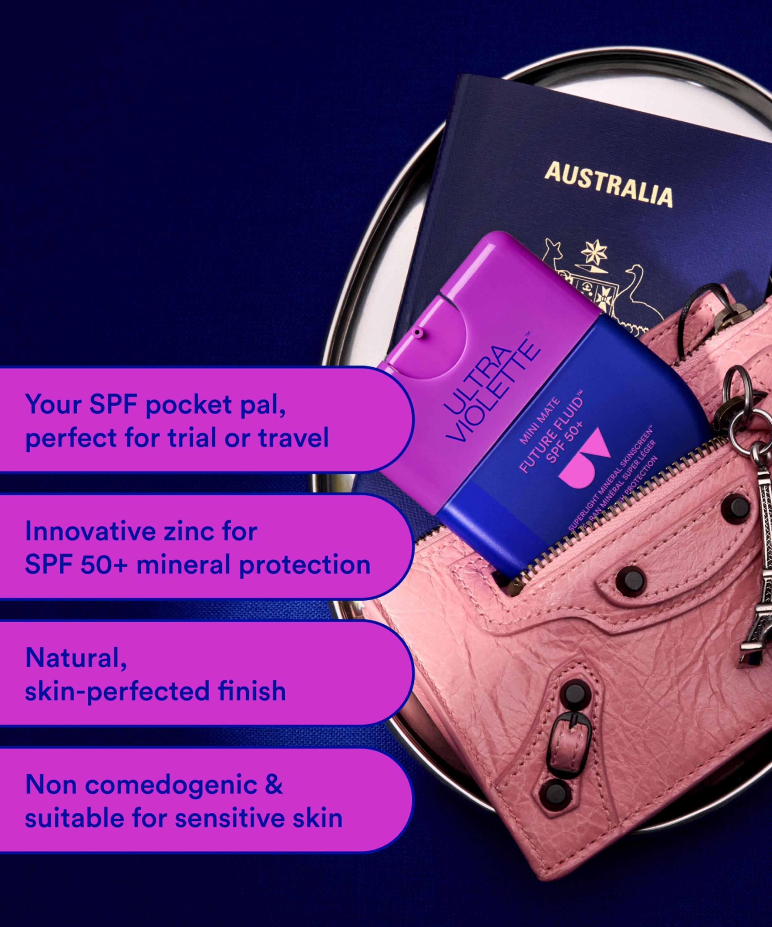 Ultra Violette - Future Fluid SPF 50 Superlight Mineral SKINSCREEN Mini Mate 20ml image number 2