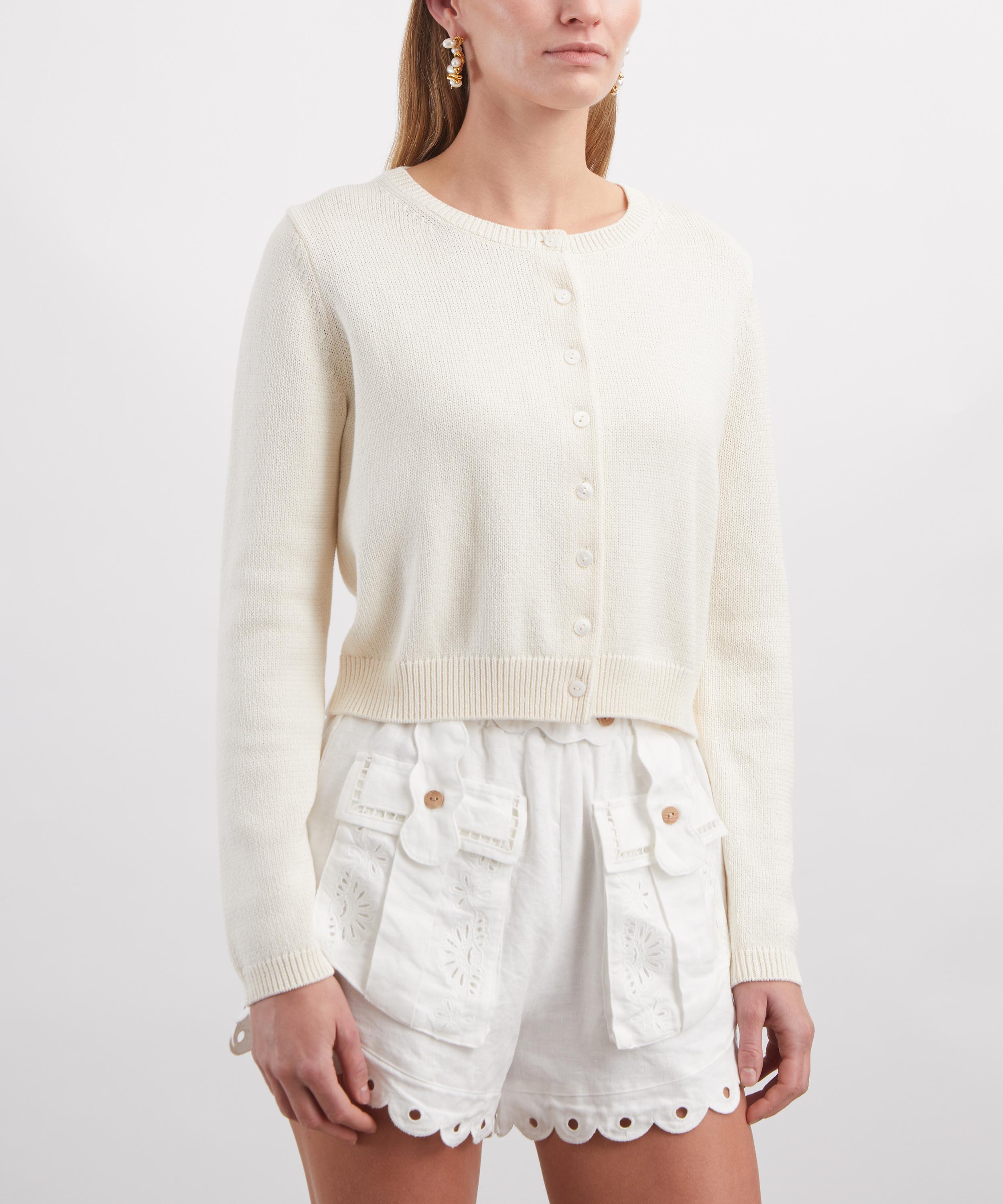 Reformation - Clara Fior de Latte Cotton Cardigan&nbsp; image number 2