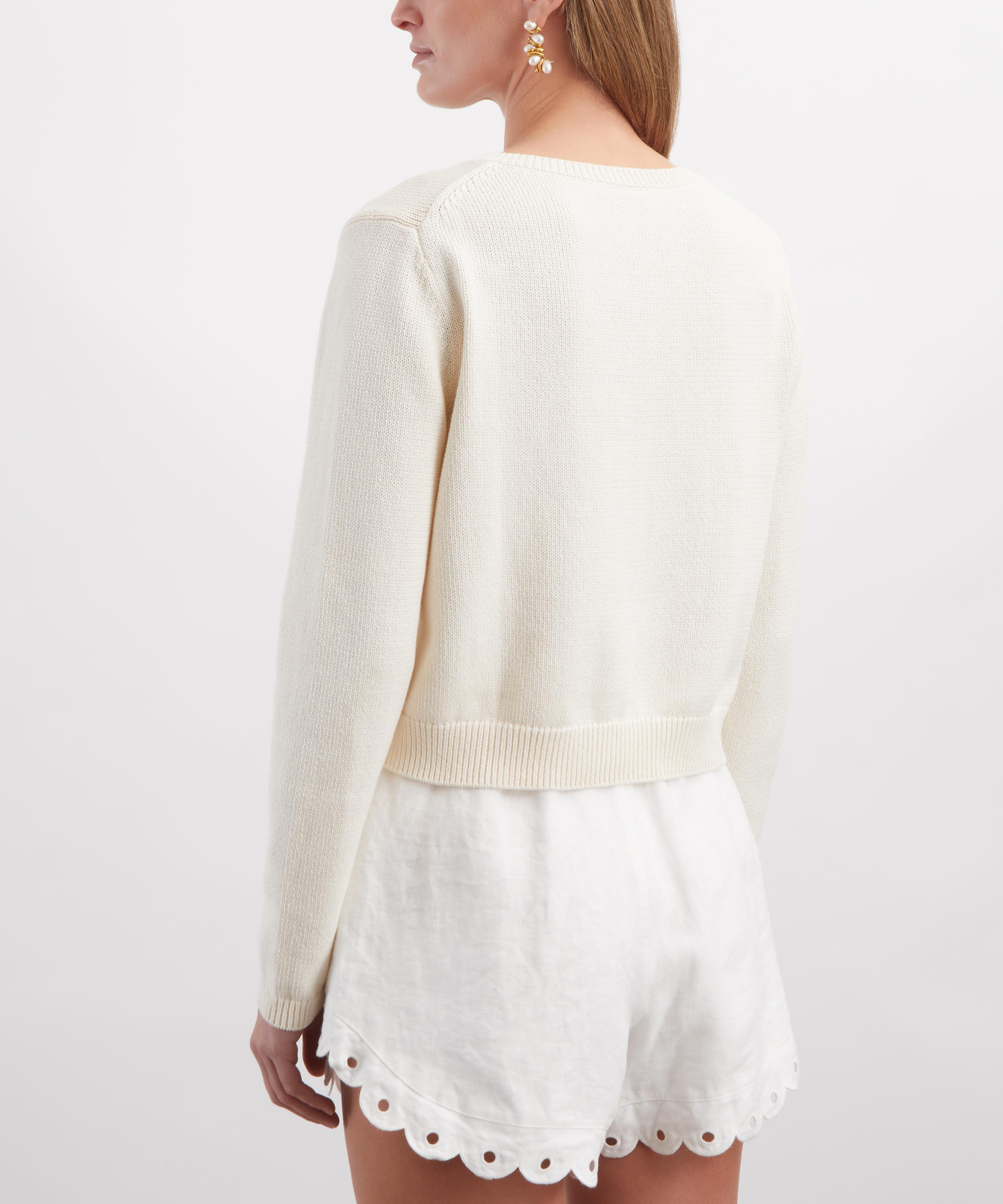 Reformation - Clara Fior de Latte Cotton Cardigan&nbsp; image number 3