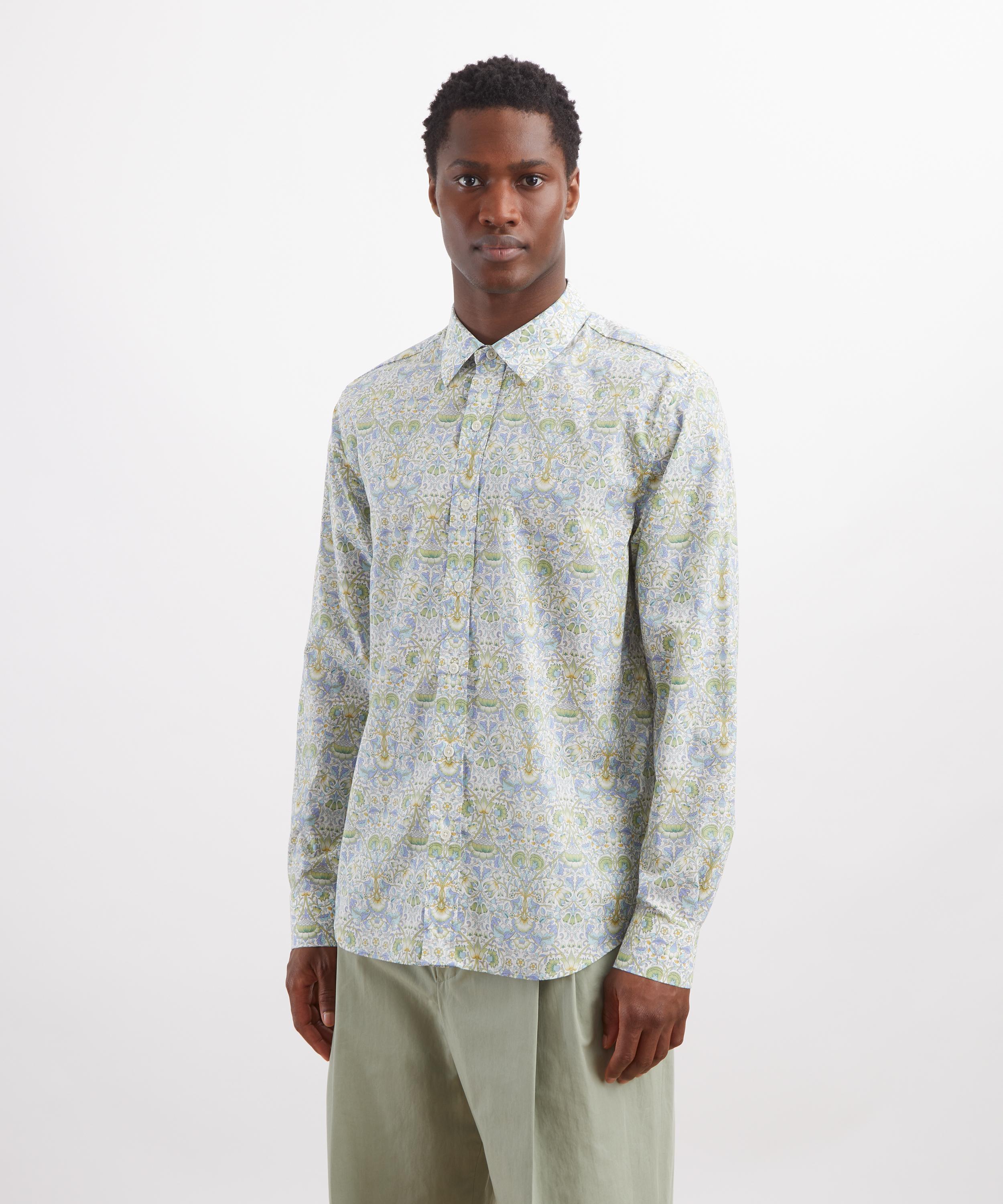 Liberty - Classic Fit Tana Lawn&trade; Cotton Shirt in Lodden image number 2