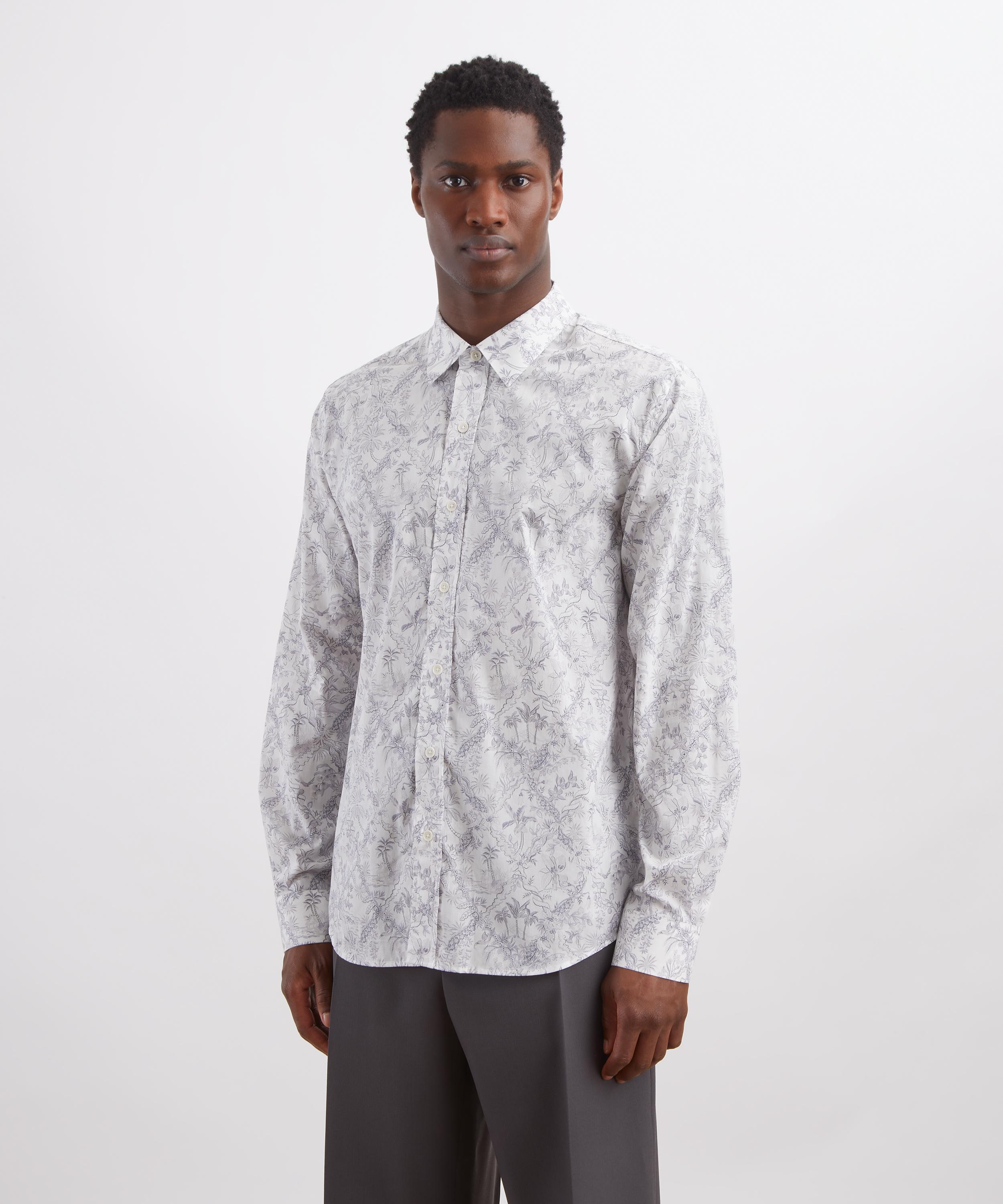 Liberty - Classic Fit Tana Lawn&trade; Cotton Shirt in Tropical Toile image number 2