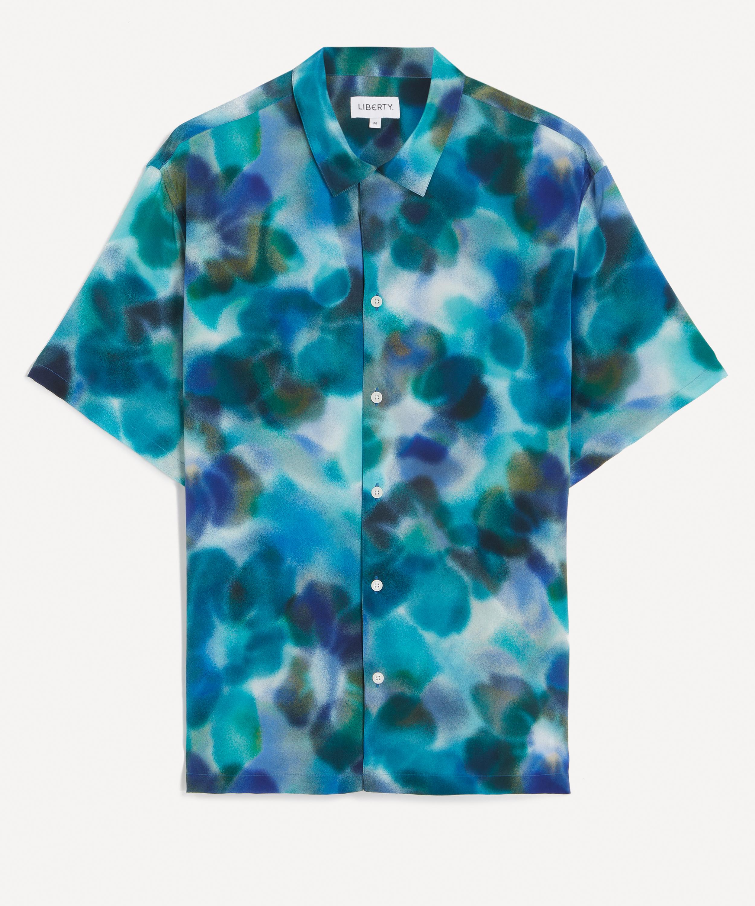 Liberty - Cuban Collar Silk Shirt in Jessica Alexandra&nbsp;