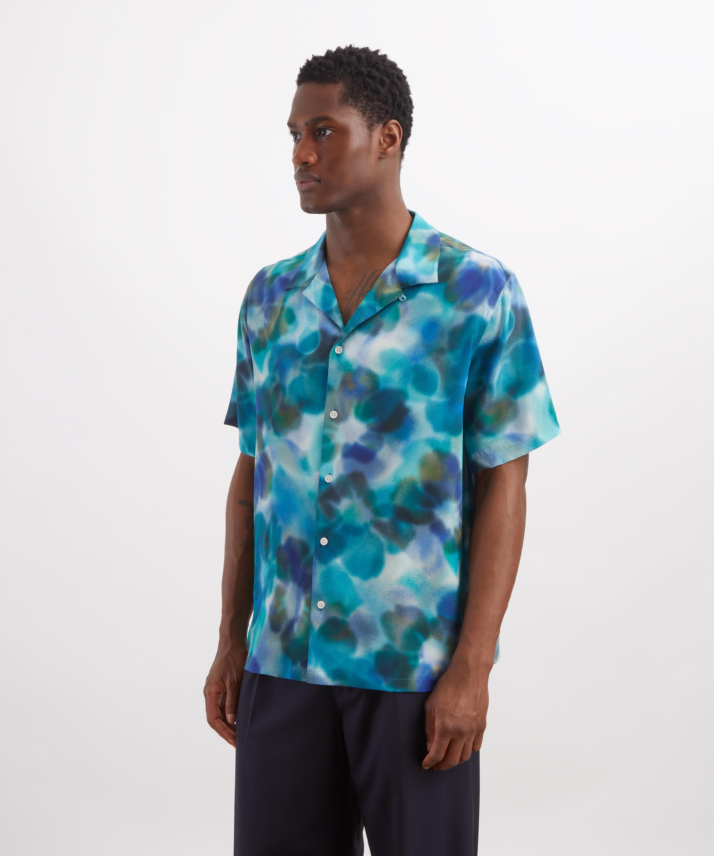 Liberty - Cuban Collar Silk Shirt in Jessica Alexandra&nbsp; image number 2