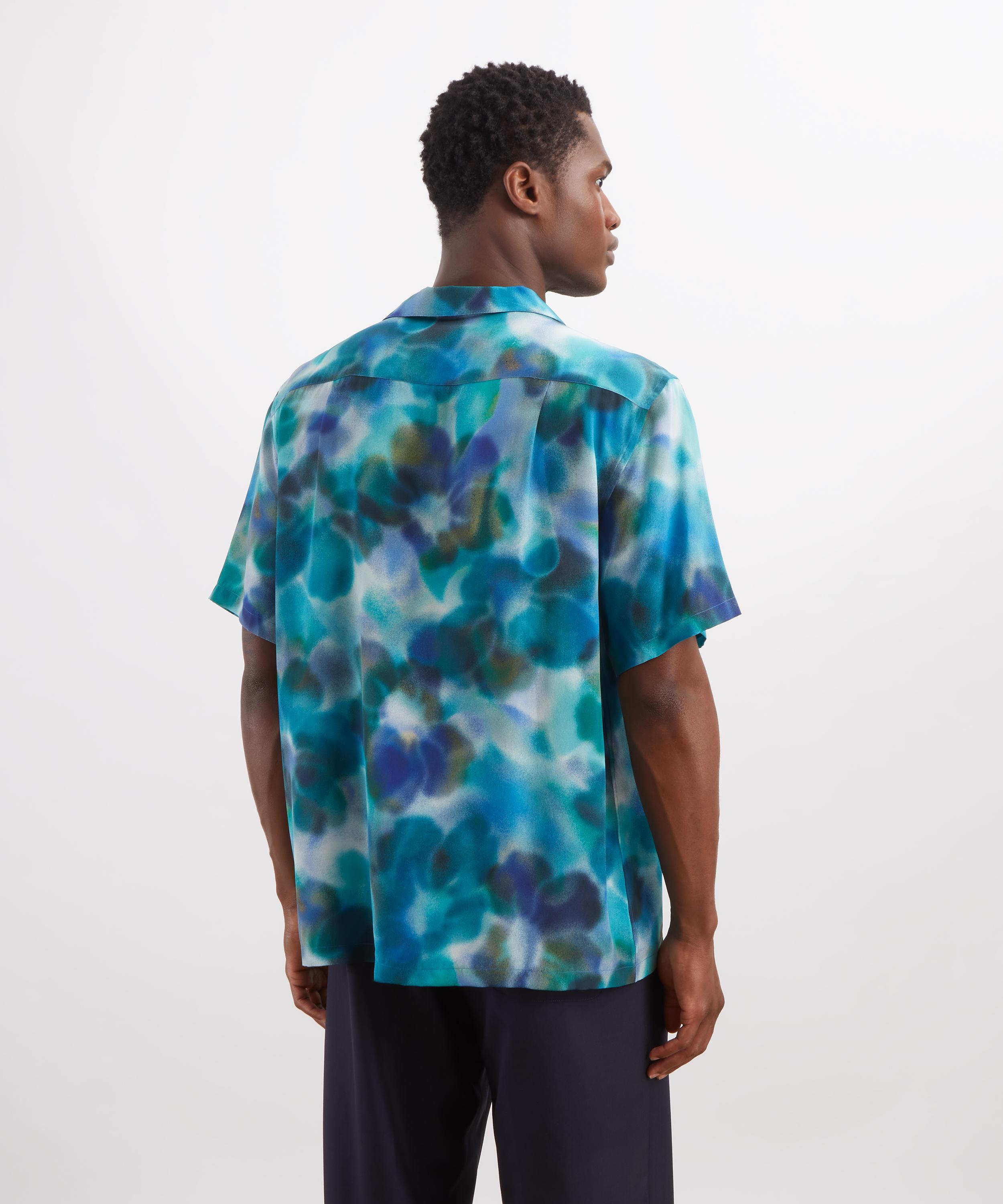 Liberty - Cuban Collar Silk Shirt in Jessica Alexandra&nbsp; image number 3