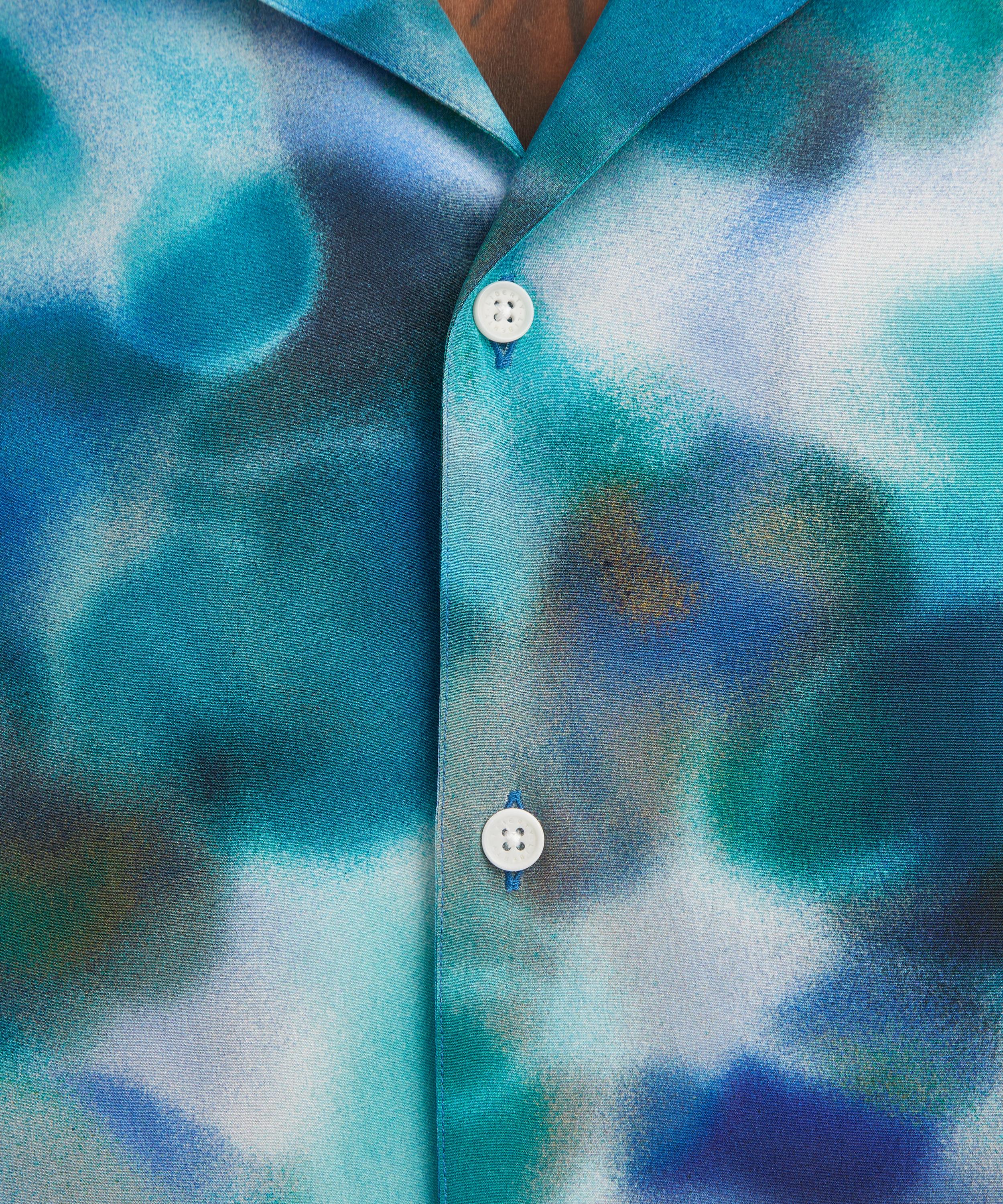 Liberty - Cuban Collar Silk Shirt in Jessica Alexandra&nbsp; image number 4