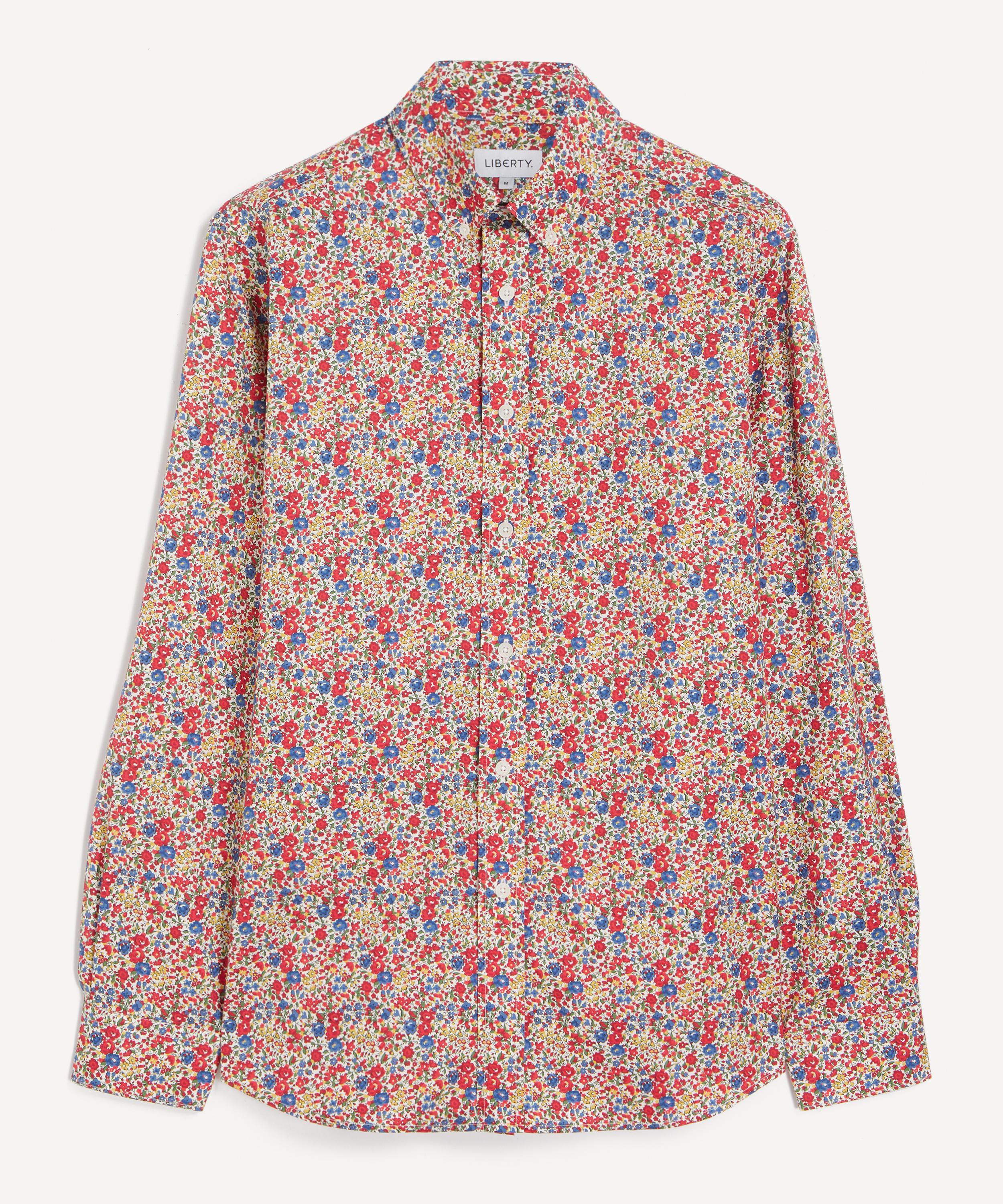 Liberty - Button-Down Regular Fit Cotton Shirt in Emma and Georgina&nbsp;