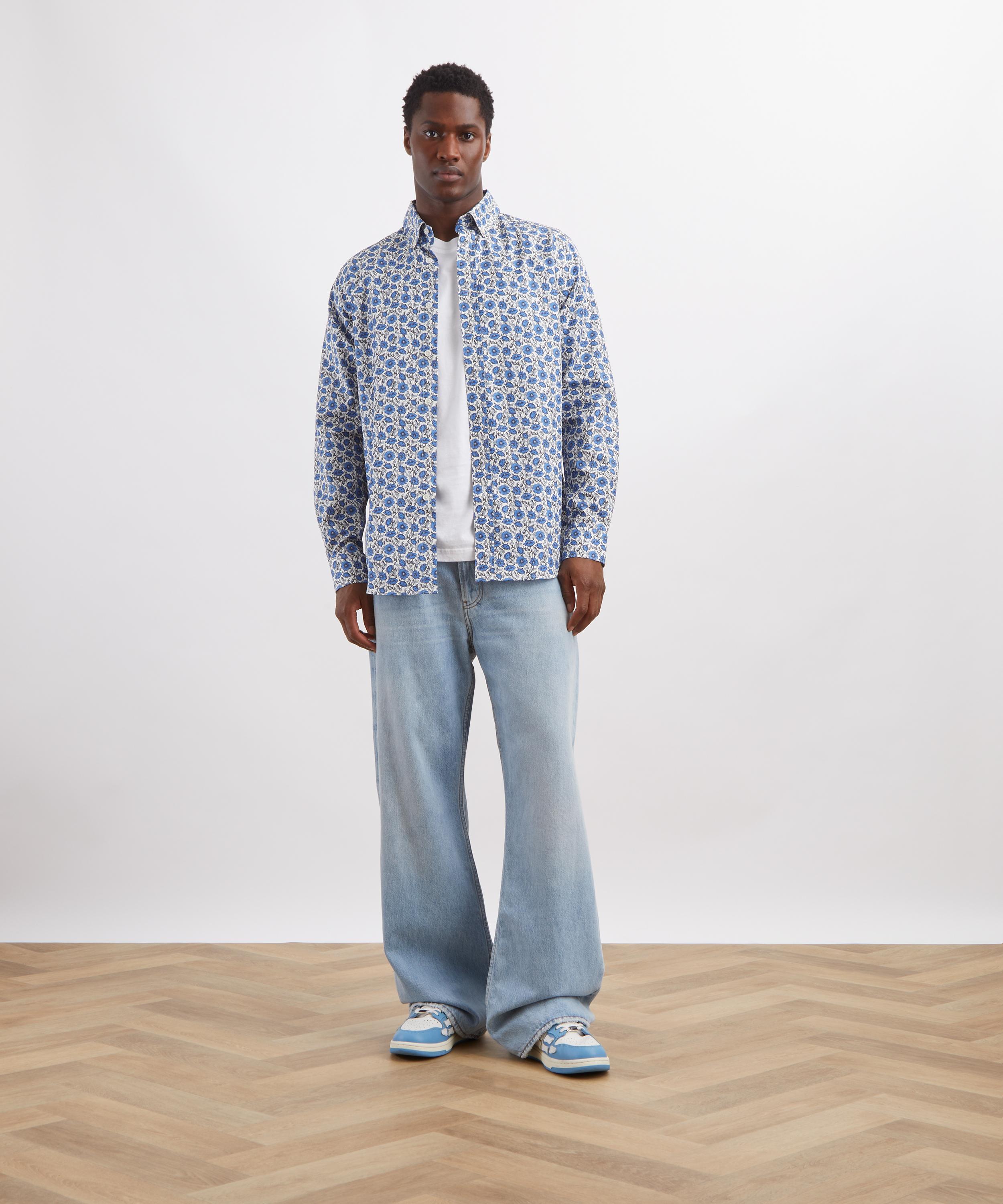 Liberty - Button-Down Regular Fit Cotton Shirt in Astell Reece&nbsp; image number 1