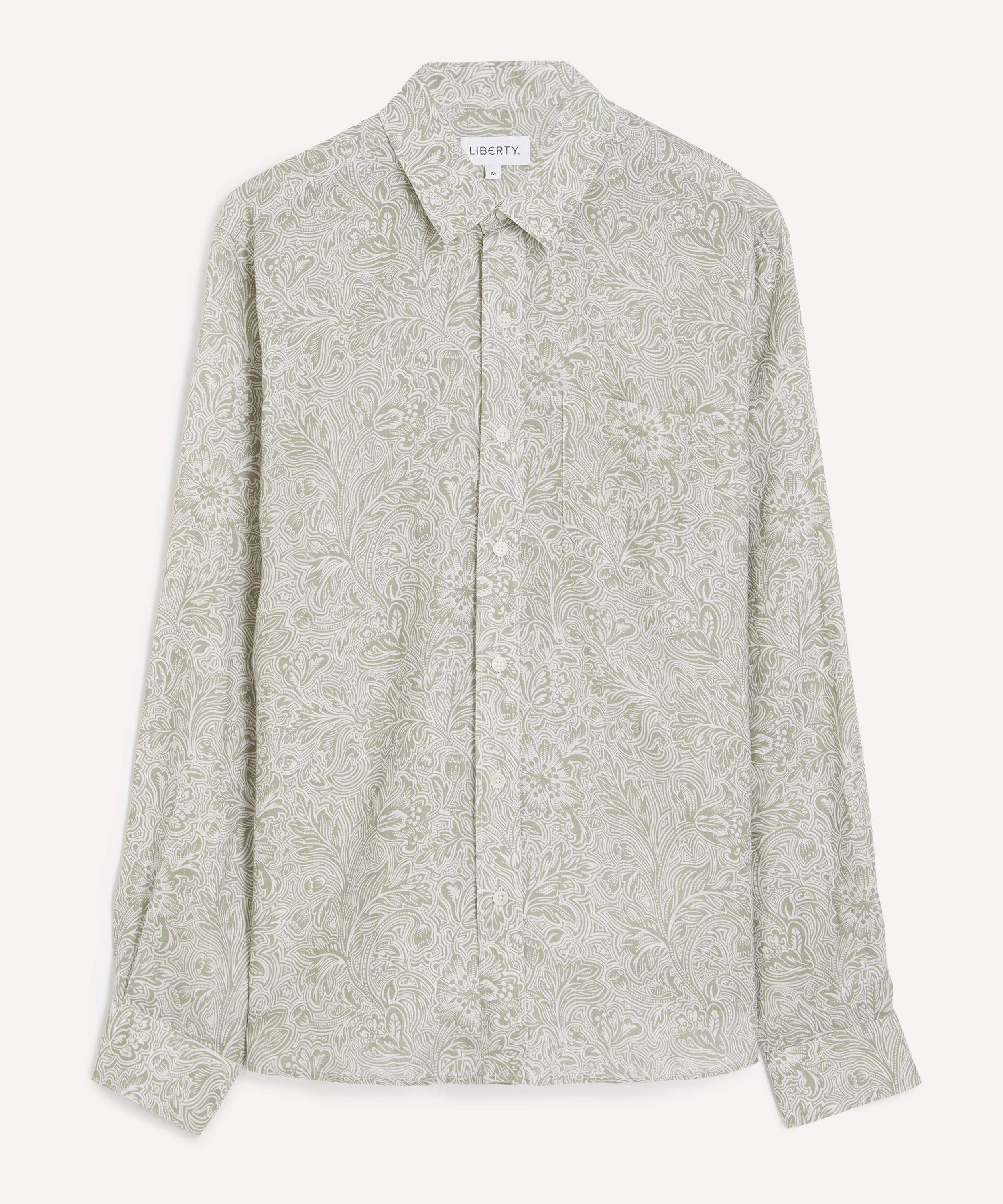 Liberty - Classic Fit Hemp Shirt in Dramatic Bloom