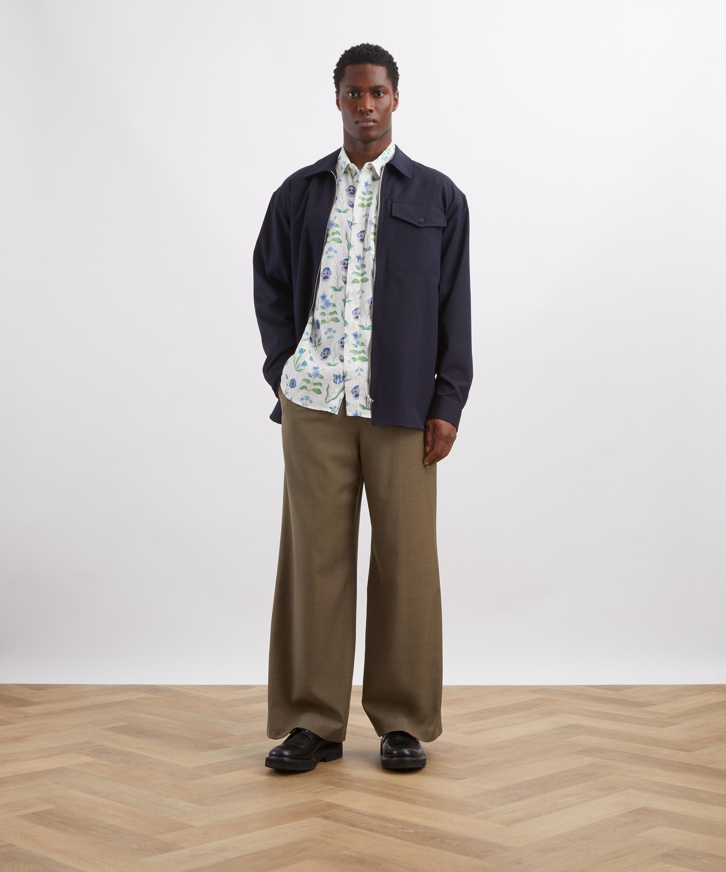 Liberty - Classic Fit Hemp Shirt in Floral Majesty image number 1