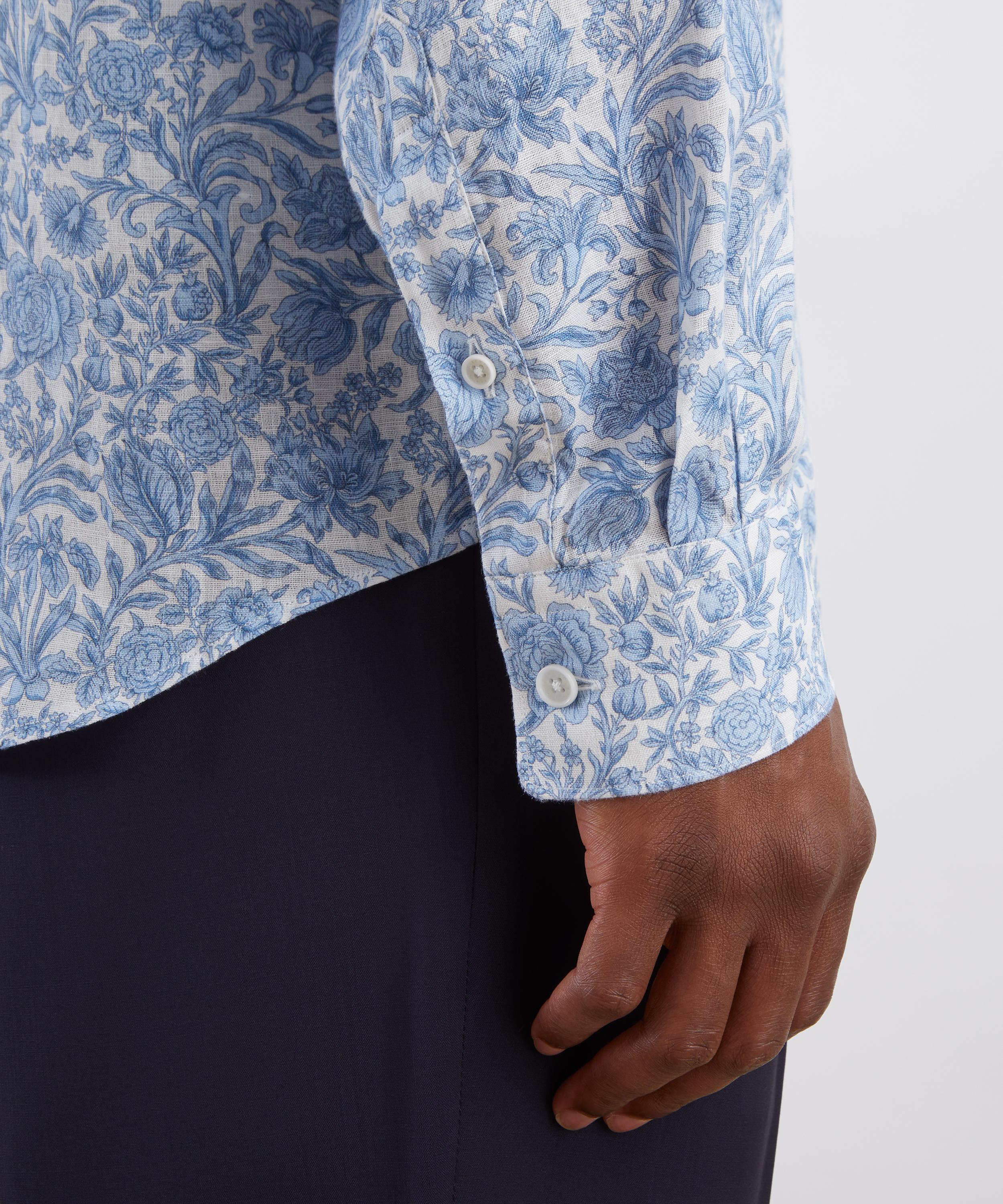 Liberty - Classic Fit Hemp Shirt in Sambourne image number 4