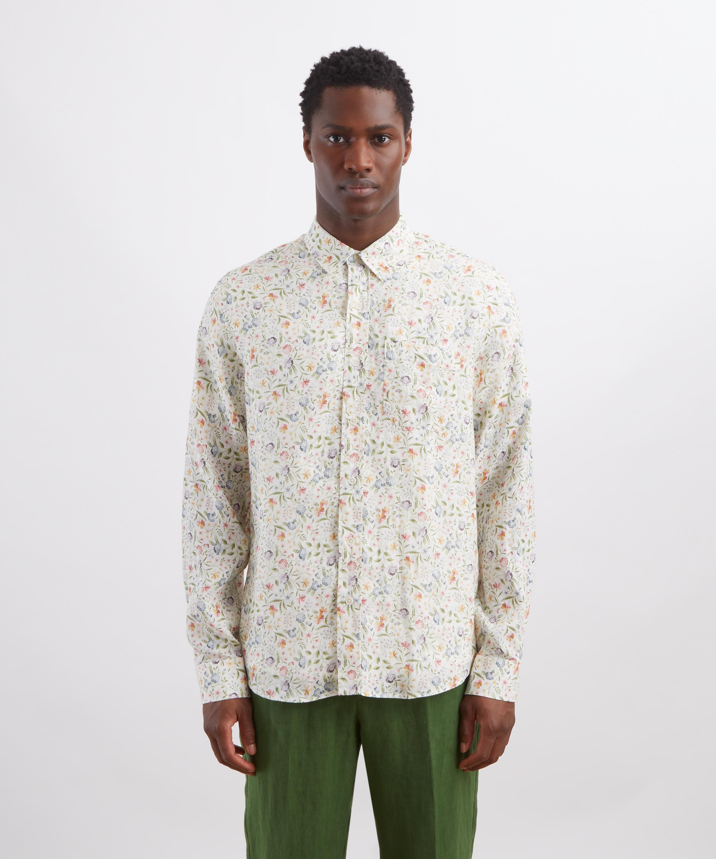 Liberty - Classic Fit Hemp Shirt in Robin Emily Blooms&nbsp; image number 2