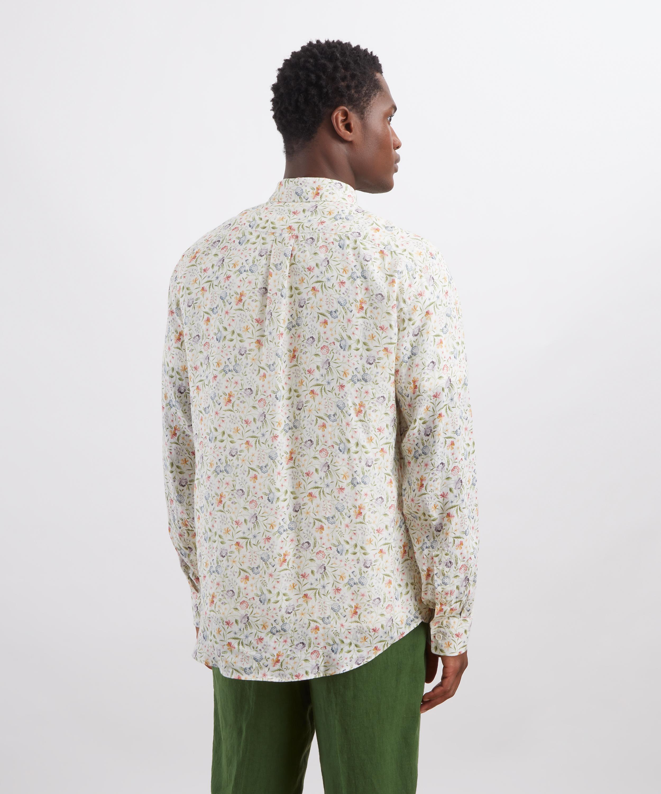 Liberty - Classic Fit Hemp Shirt in Robin Emily Blooms&nbsp; image number 3