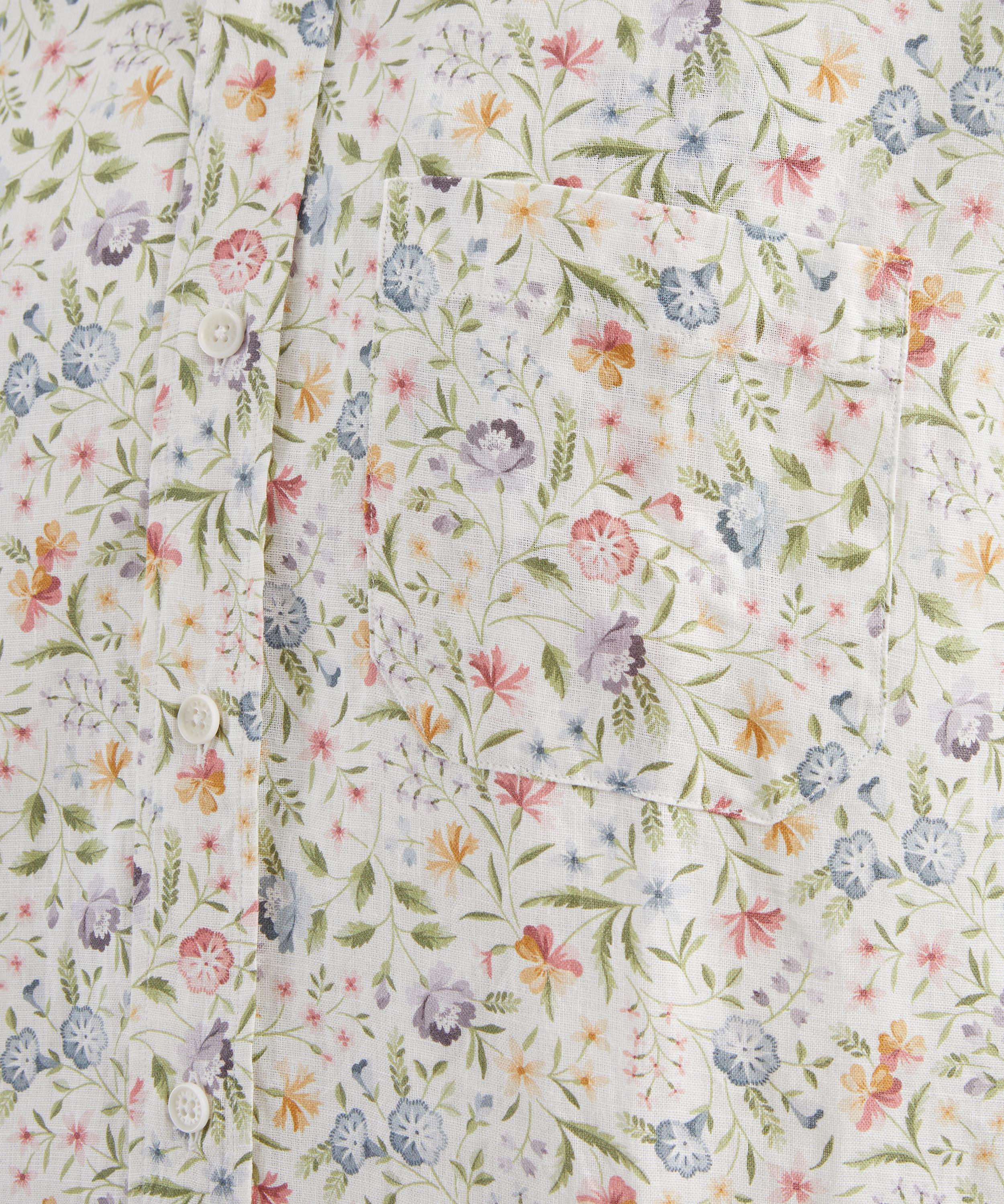 Liberty - Classic Fit Hemp Shirt in Robin Emily Blooms&nbsp; image number 4