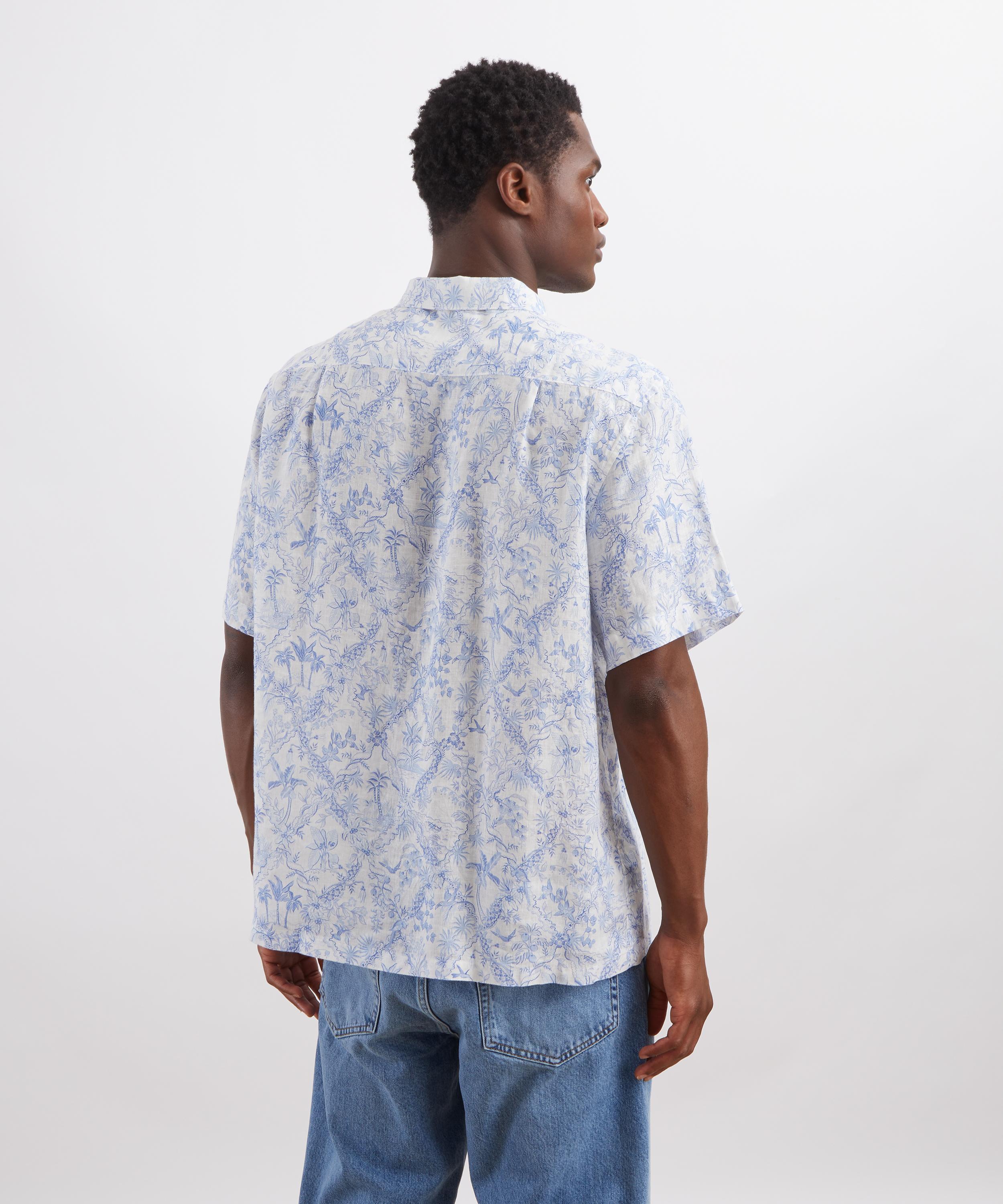 Liberty - Cuban Collar Hemp Shirt in Summer Toile image number 3