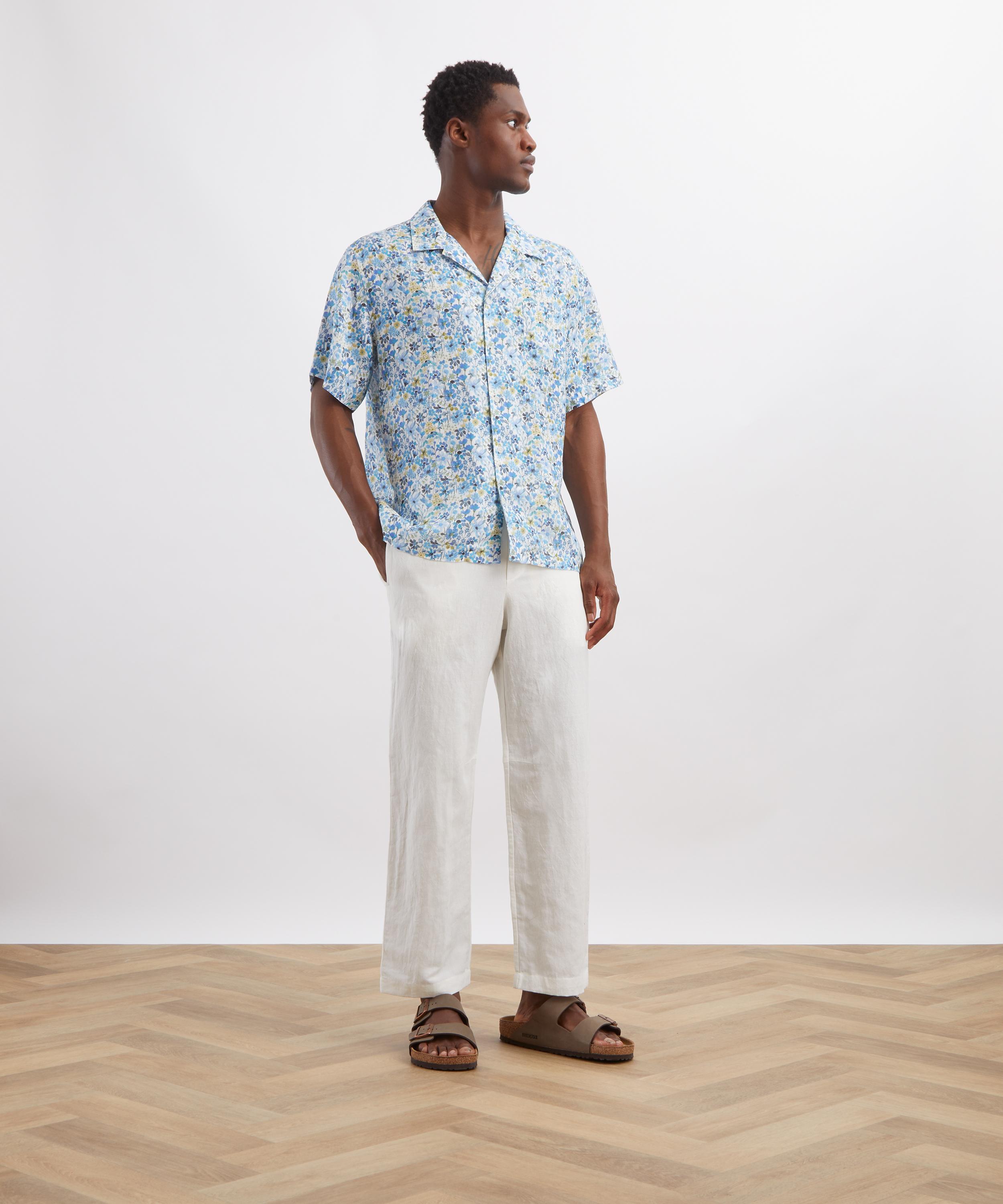 Liberty - Cuban Collar Hemp Shirt in Dreams of Summer image number 1