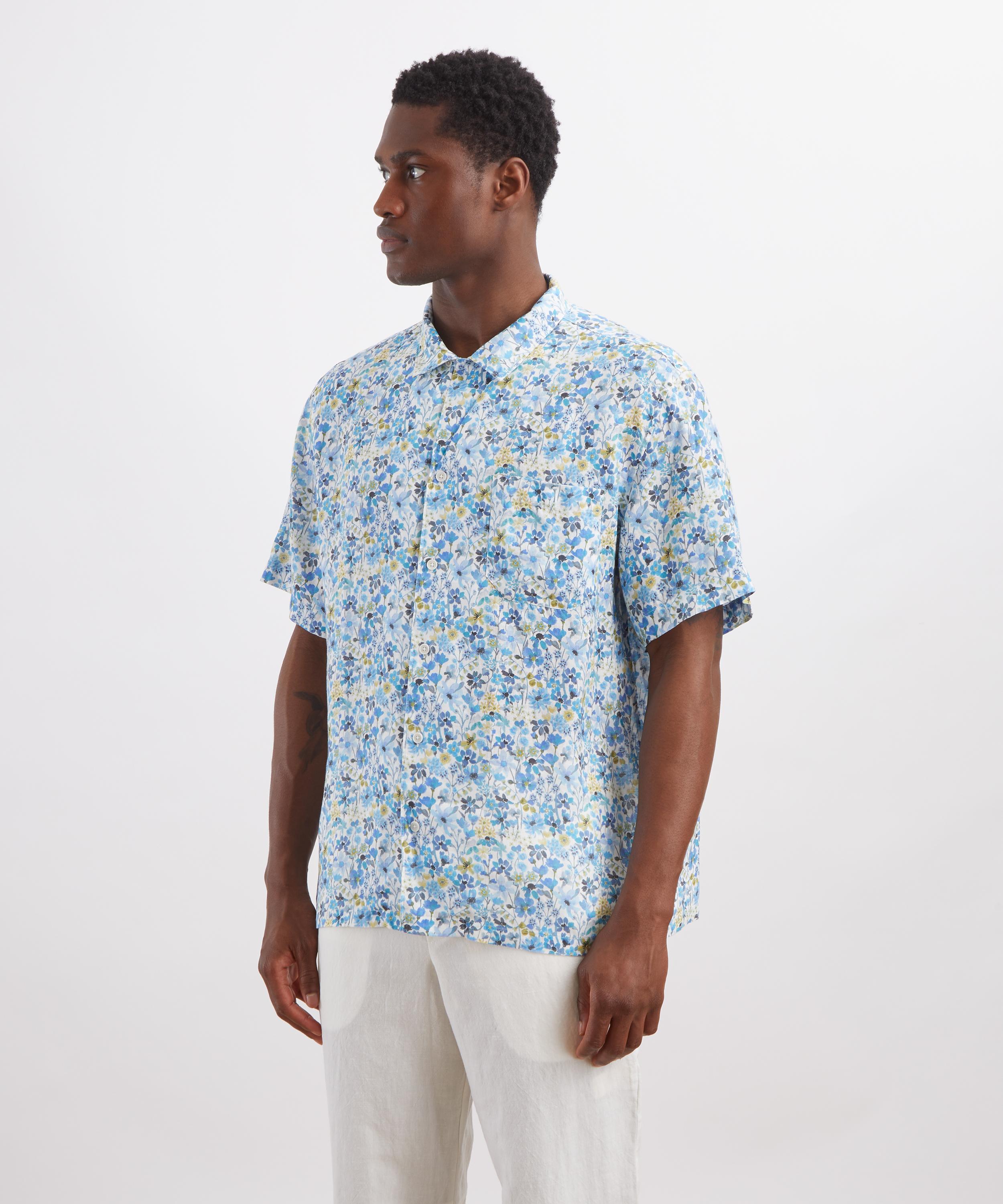 Liberty - Cuban Collar Hemp Shirt in Dreams of Summer image number 2