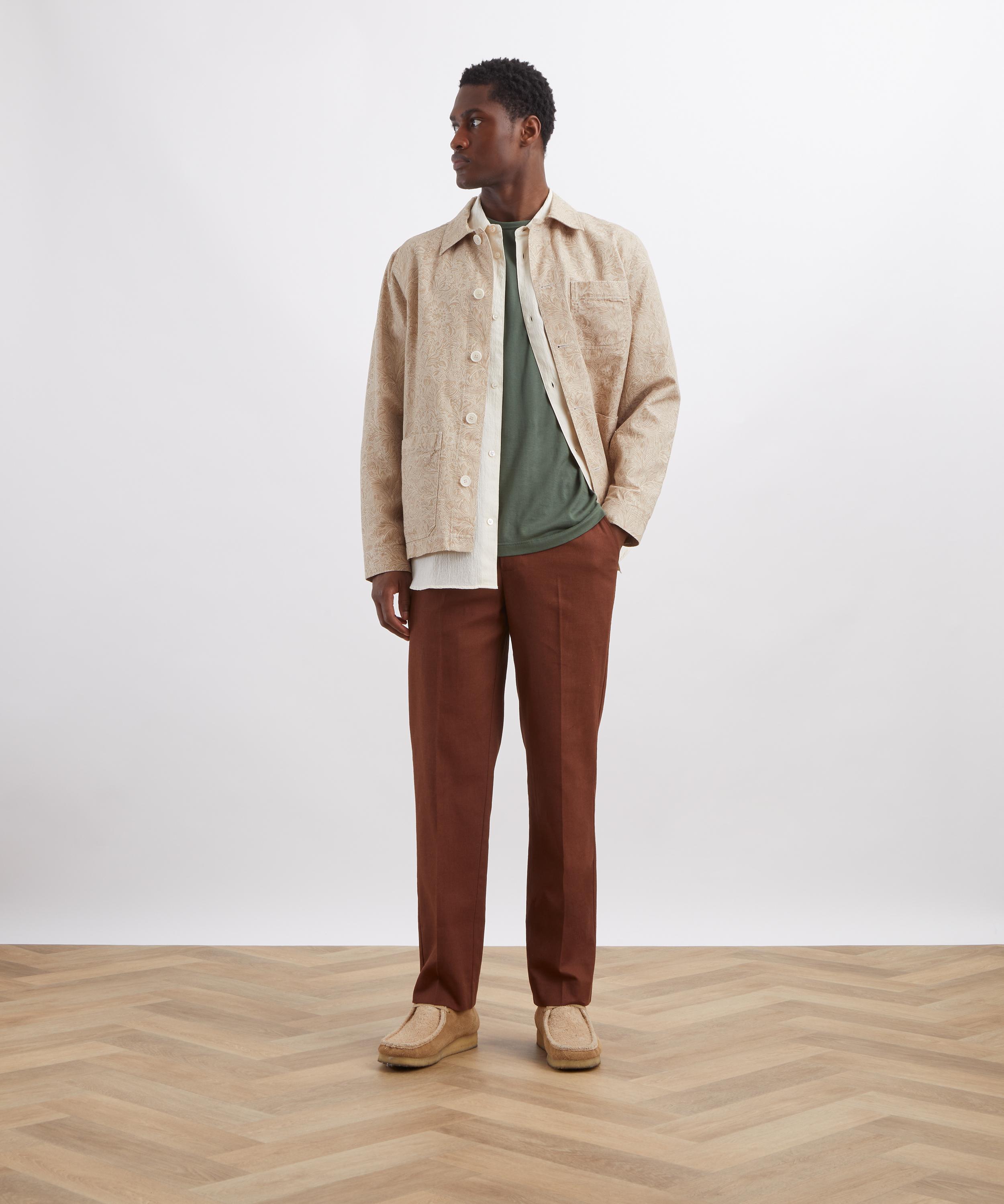 Liberty - Dramatic Bloom Linen Chore Jacket&nbsp; image number 1