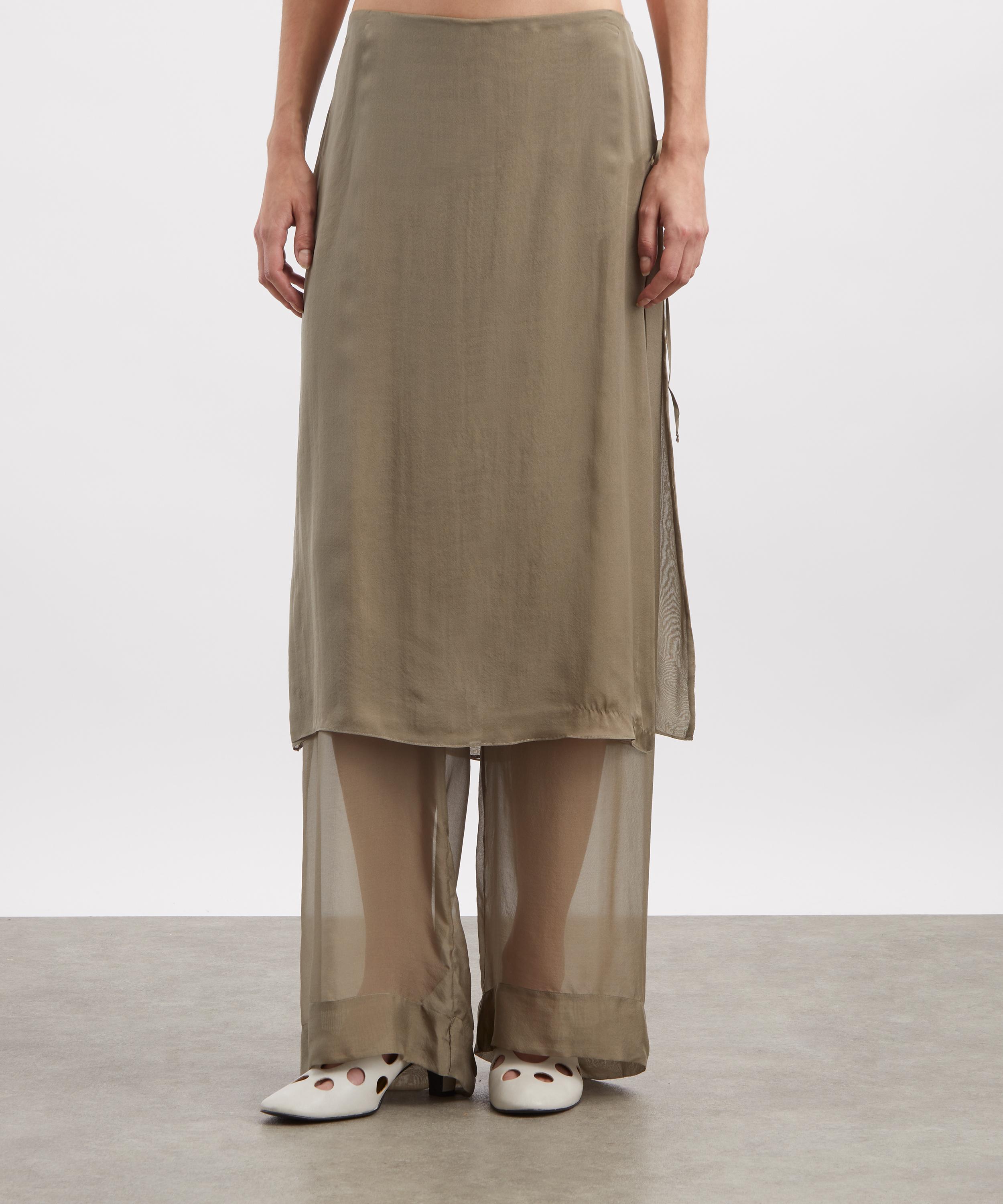 Paloma Wool - Low Archive Silk Black Trousers image number 2