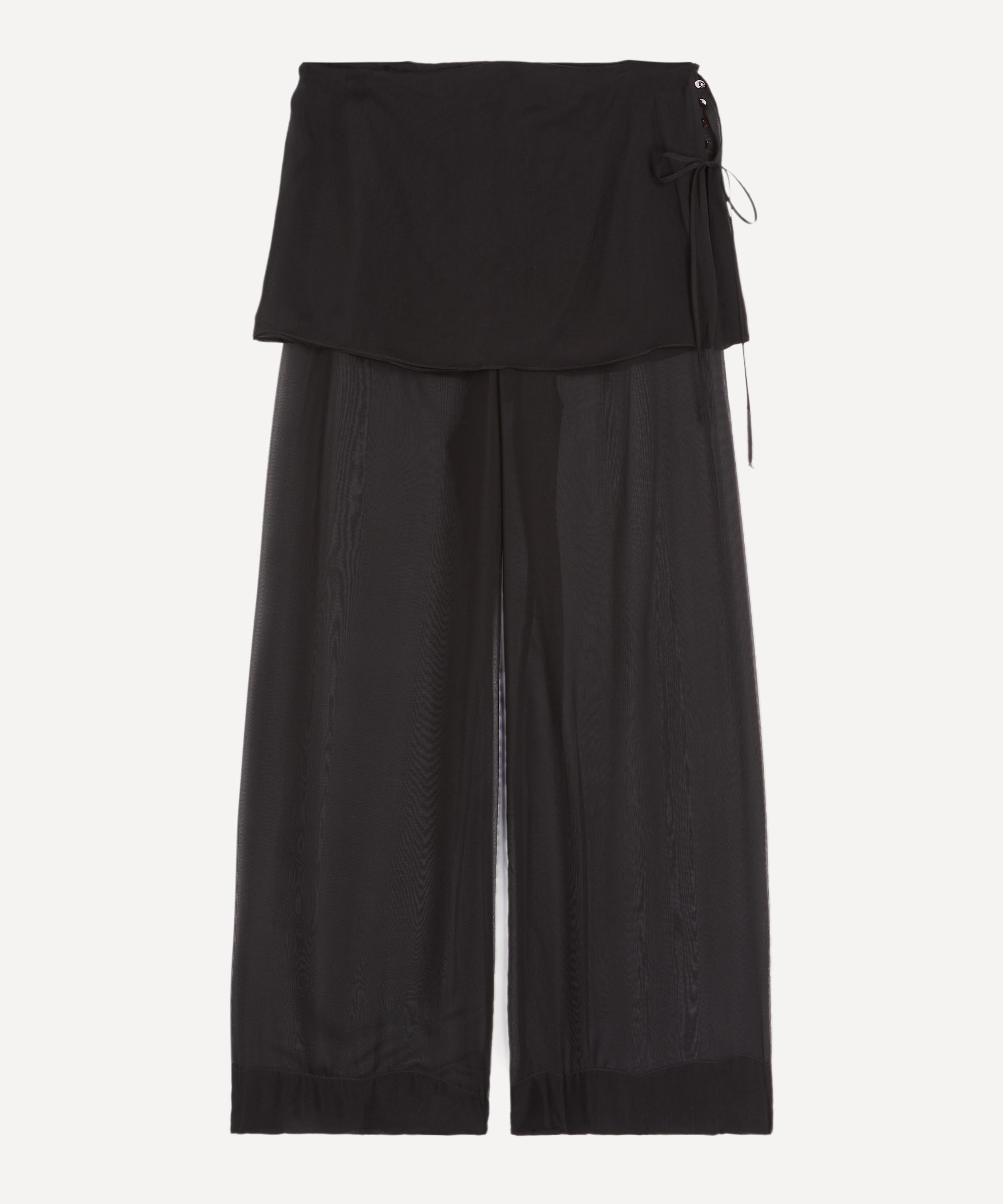 Paloma Wool - Low Archive Silk Black Trousers
