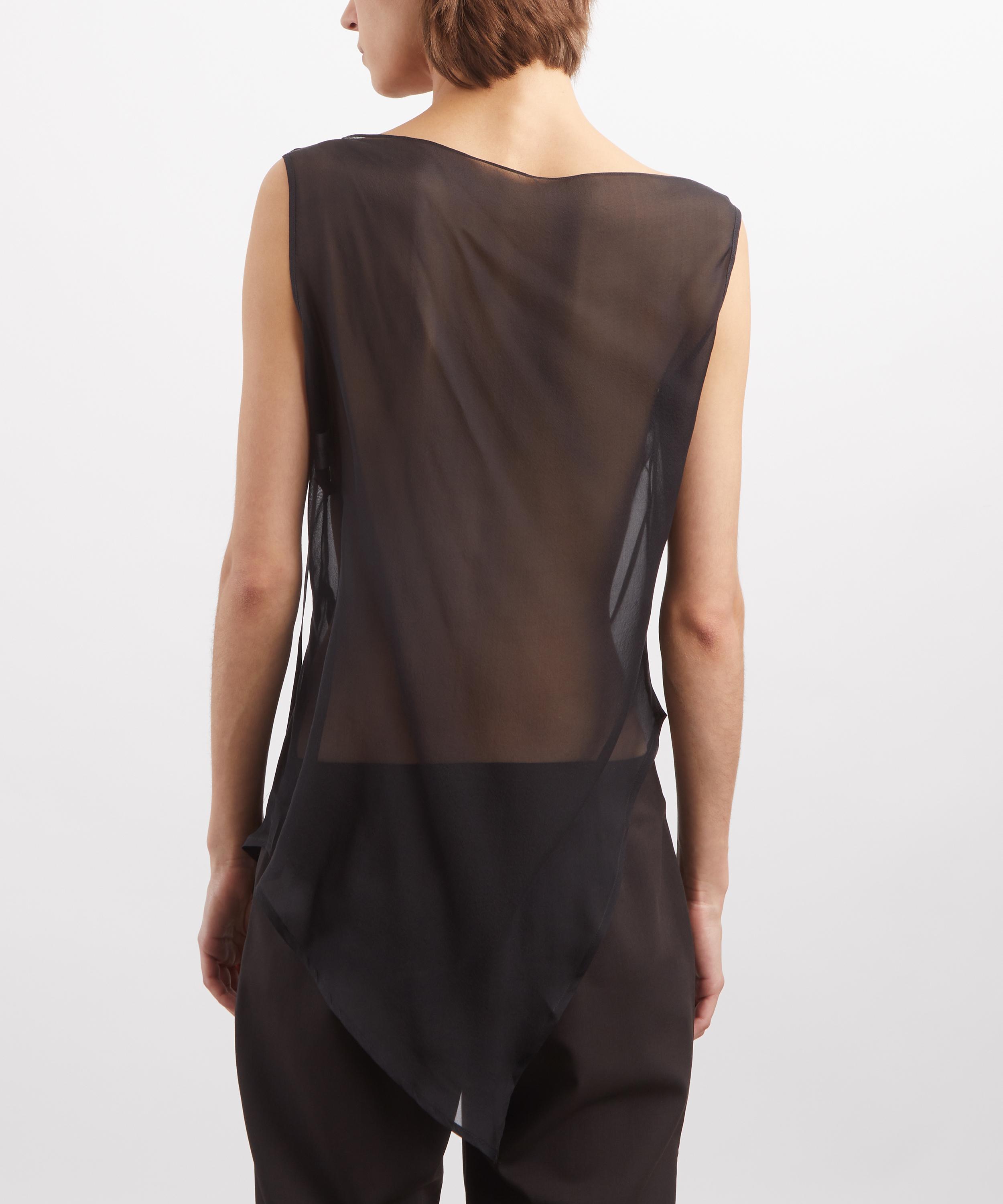 Paloma Wool - Sato Sleeveless Asymmetric Silk Top image number 3