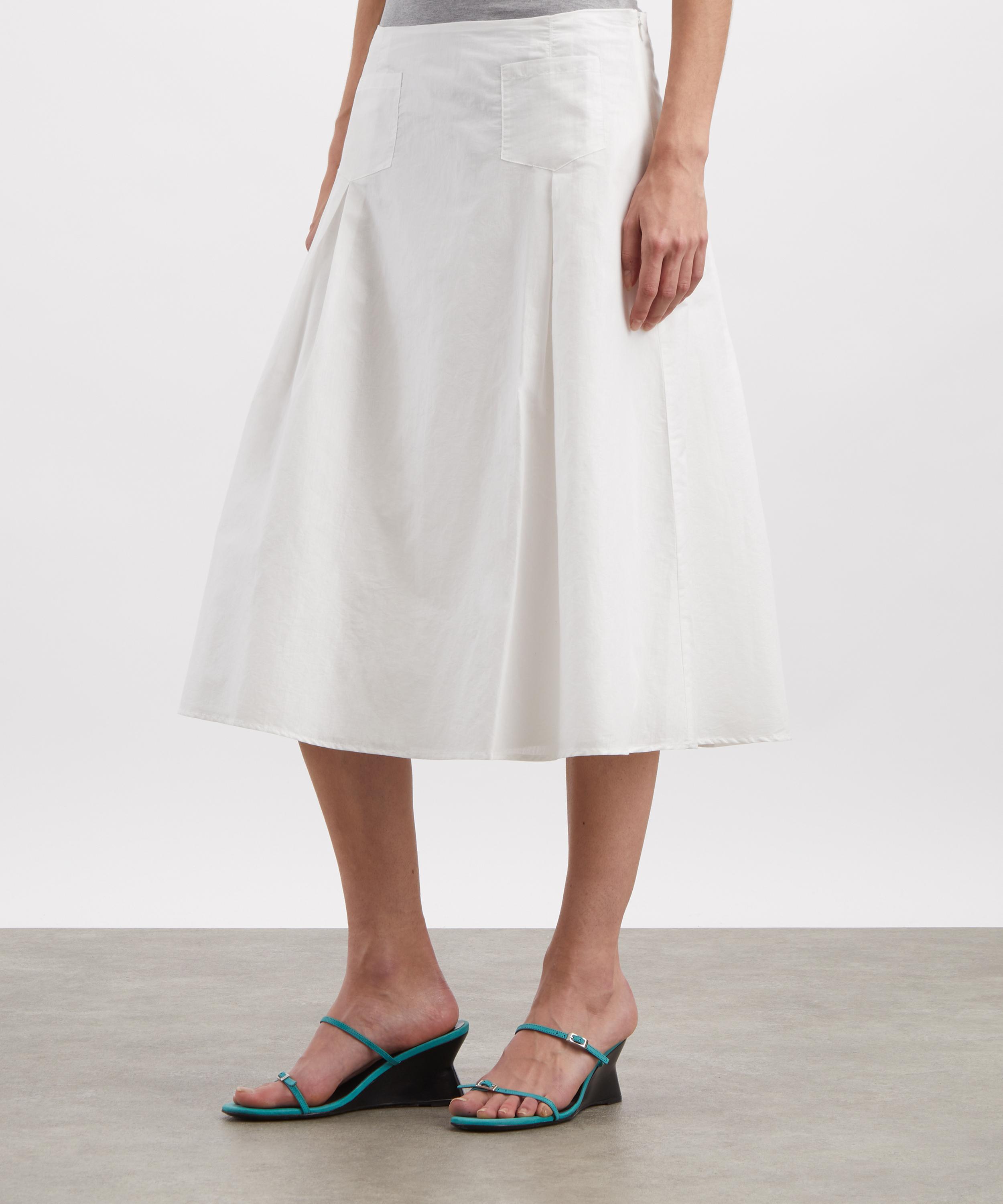 Paloma Wool - Dimi White Flared Midi Skirt image number 2