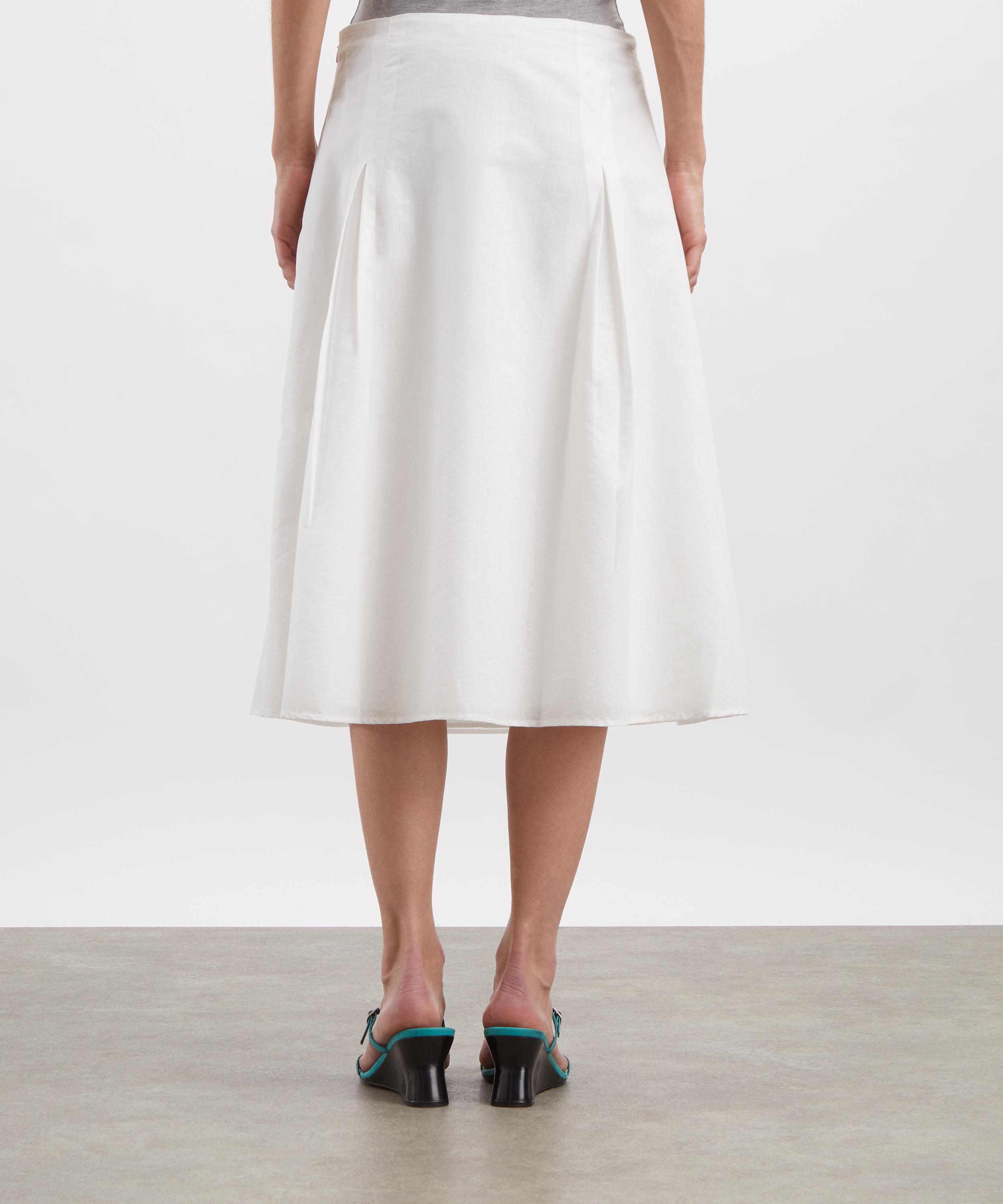 Paloma Wool - Dimi White Flared Midi Skirt image number 3