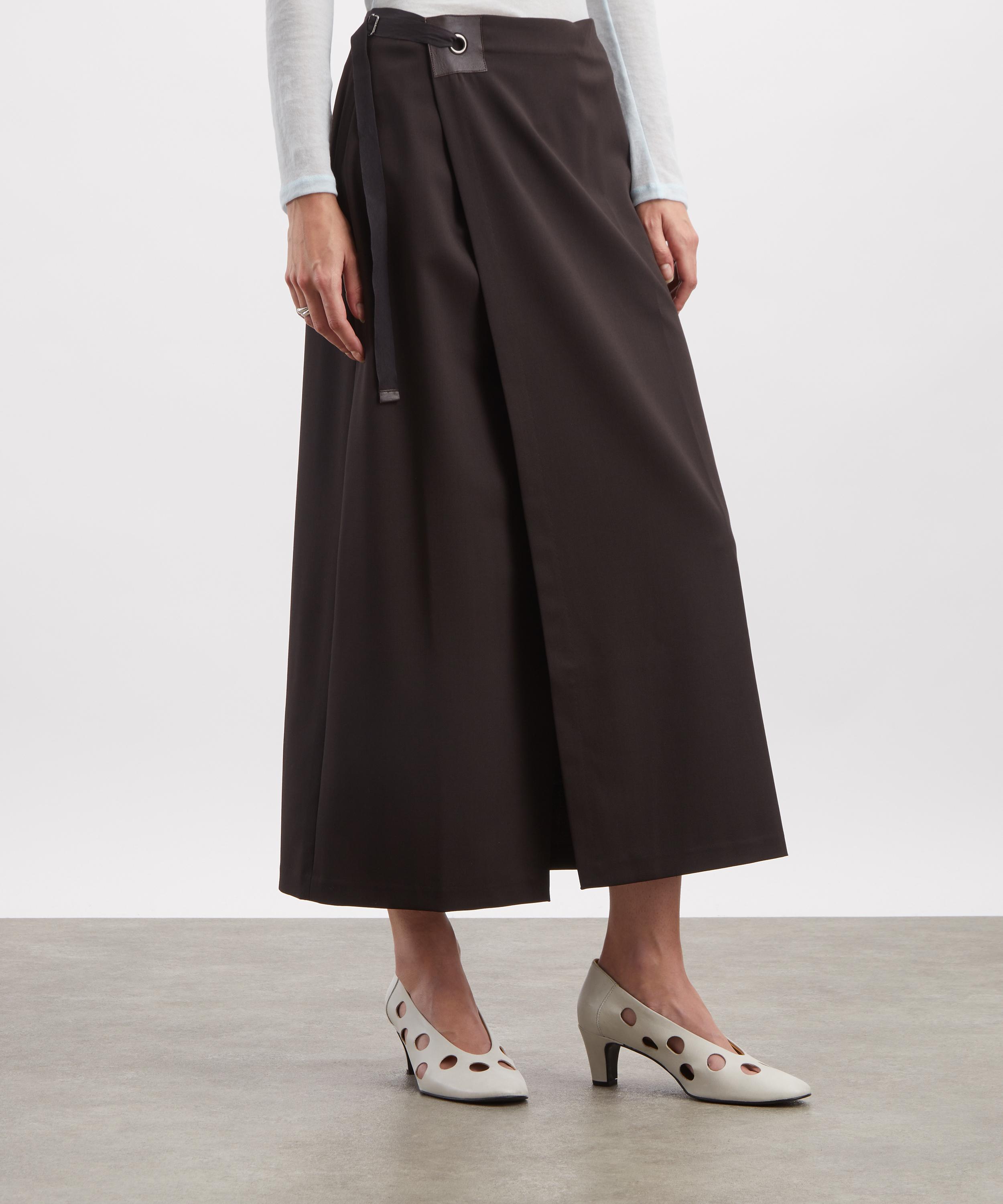 Paloma Wool - Blont Brown Long Wrap Skirt image number 2