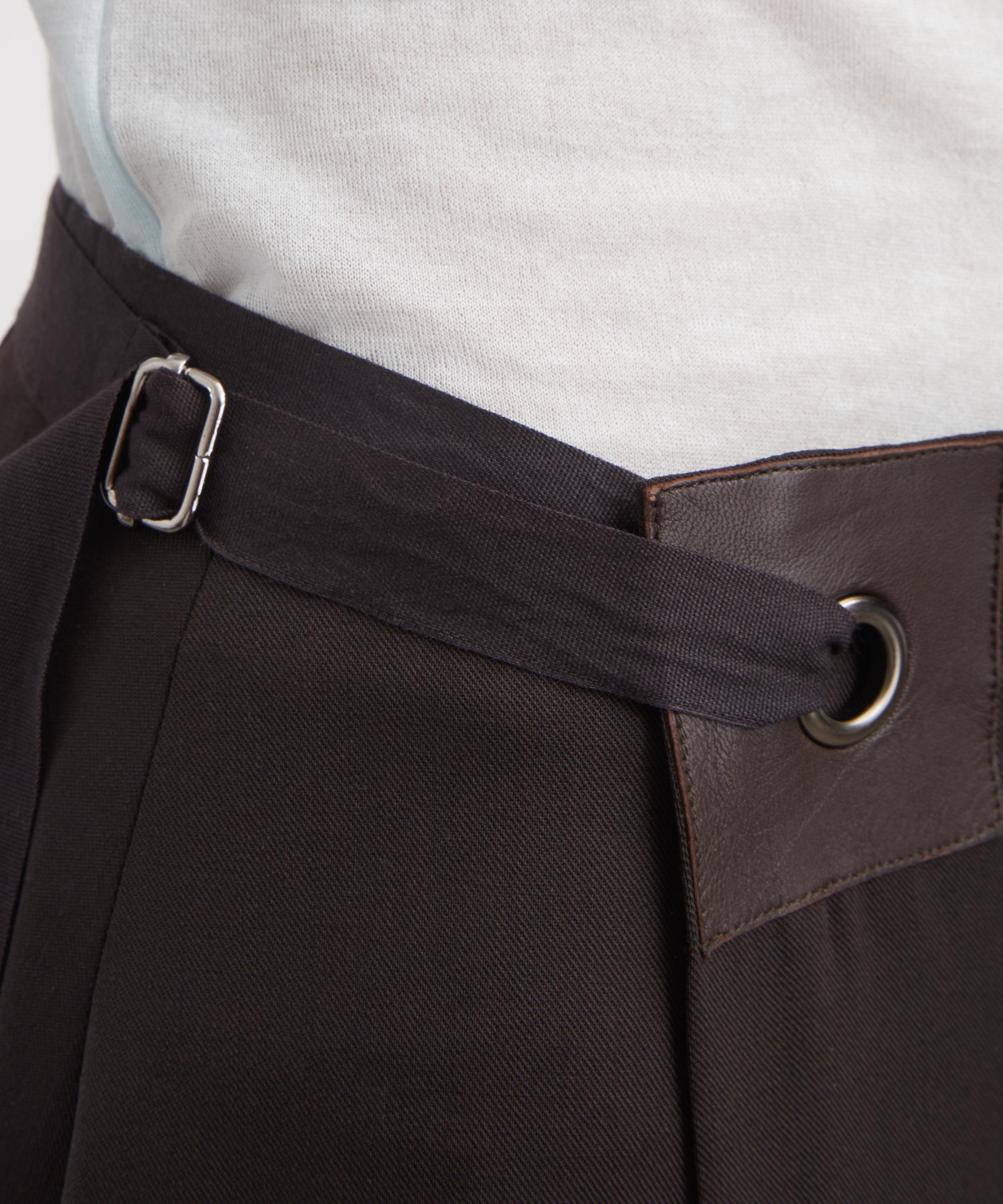 Paloma Wool - Blont Brown Long Wrap Skirt image number 4