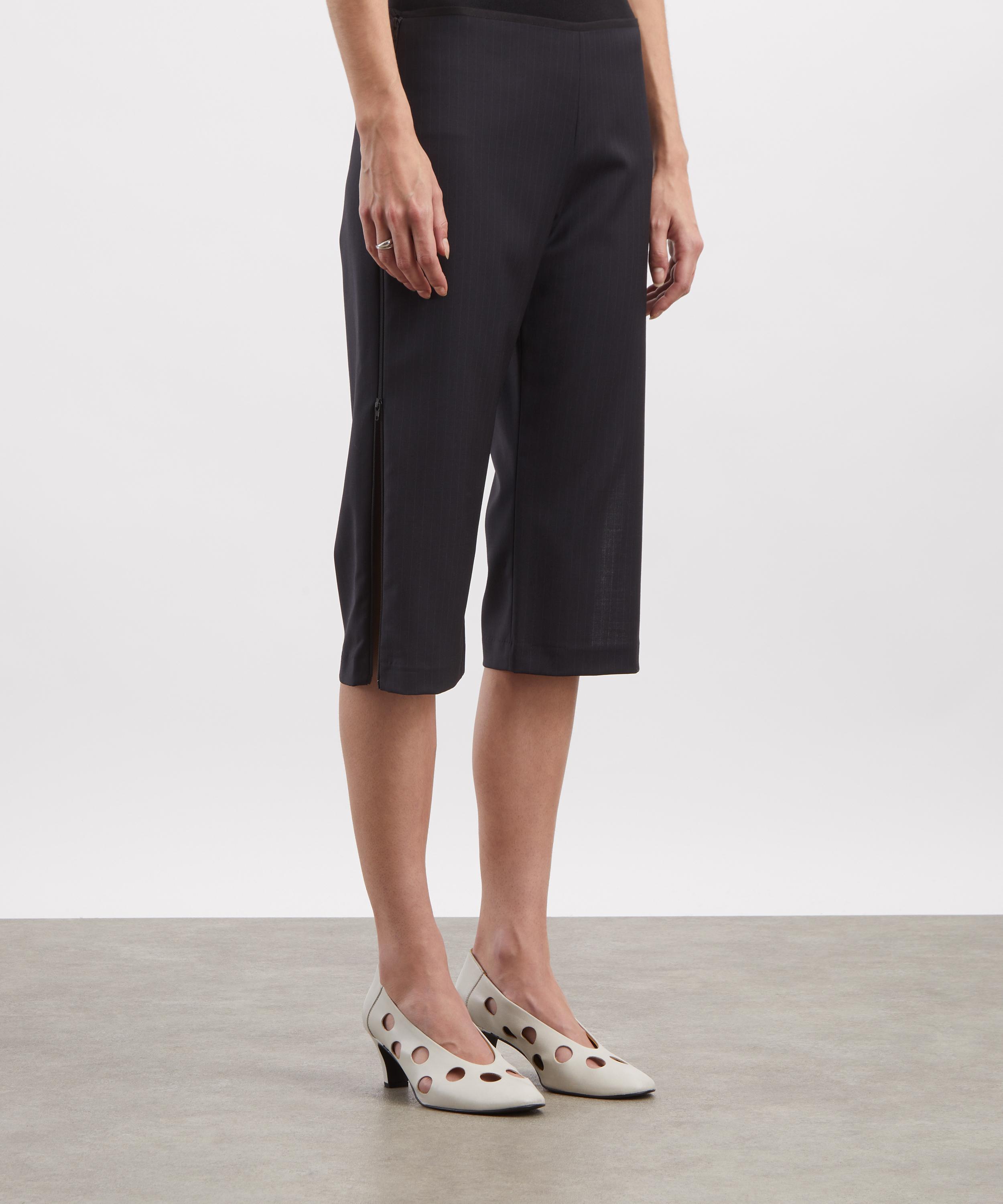 Paloma Wool - Lumieti Dark Grey Pinstripe Capri Trousers image number 2