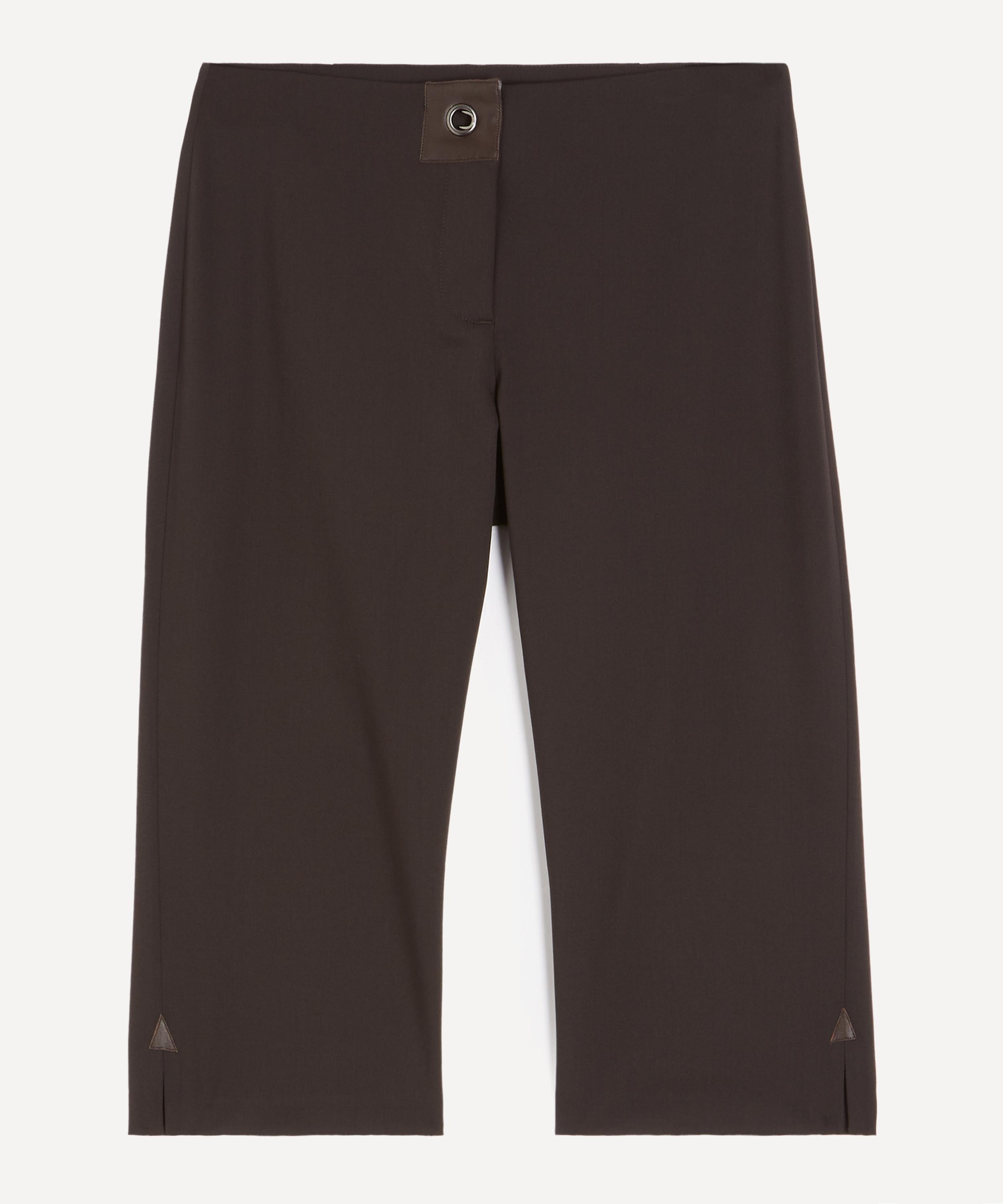 Paloma Wool - Salin Brown Fitted Capri Trousers