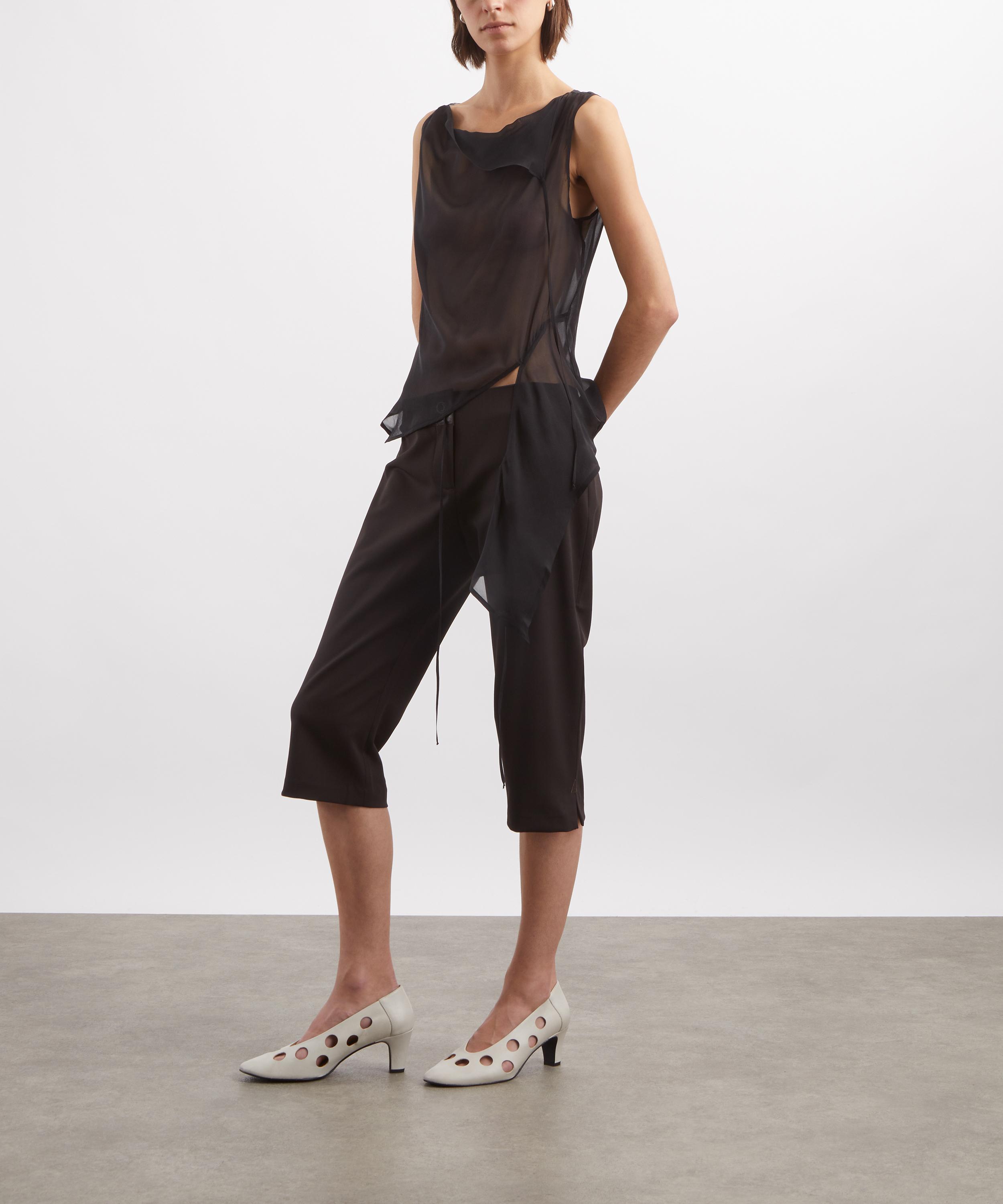 Paloma Wool - Salin Brown Fitted Capri Trousers image number 1
