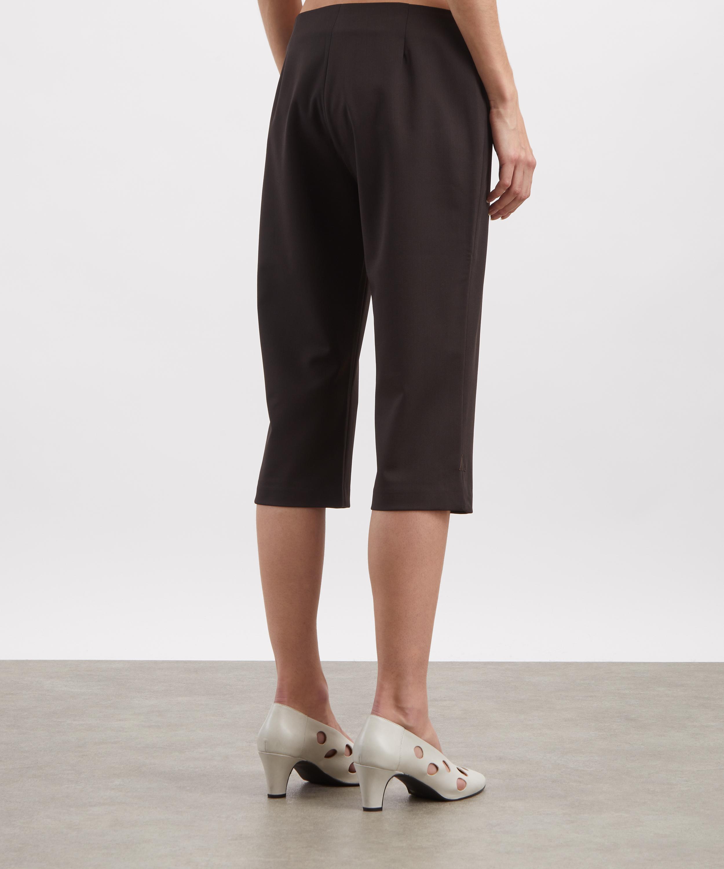 Paloma Wool - Salin Brown Fitted Capri Trousers image number 3