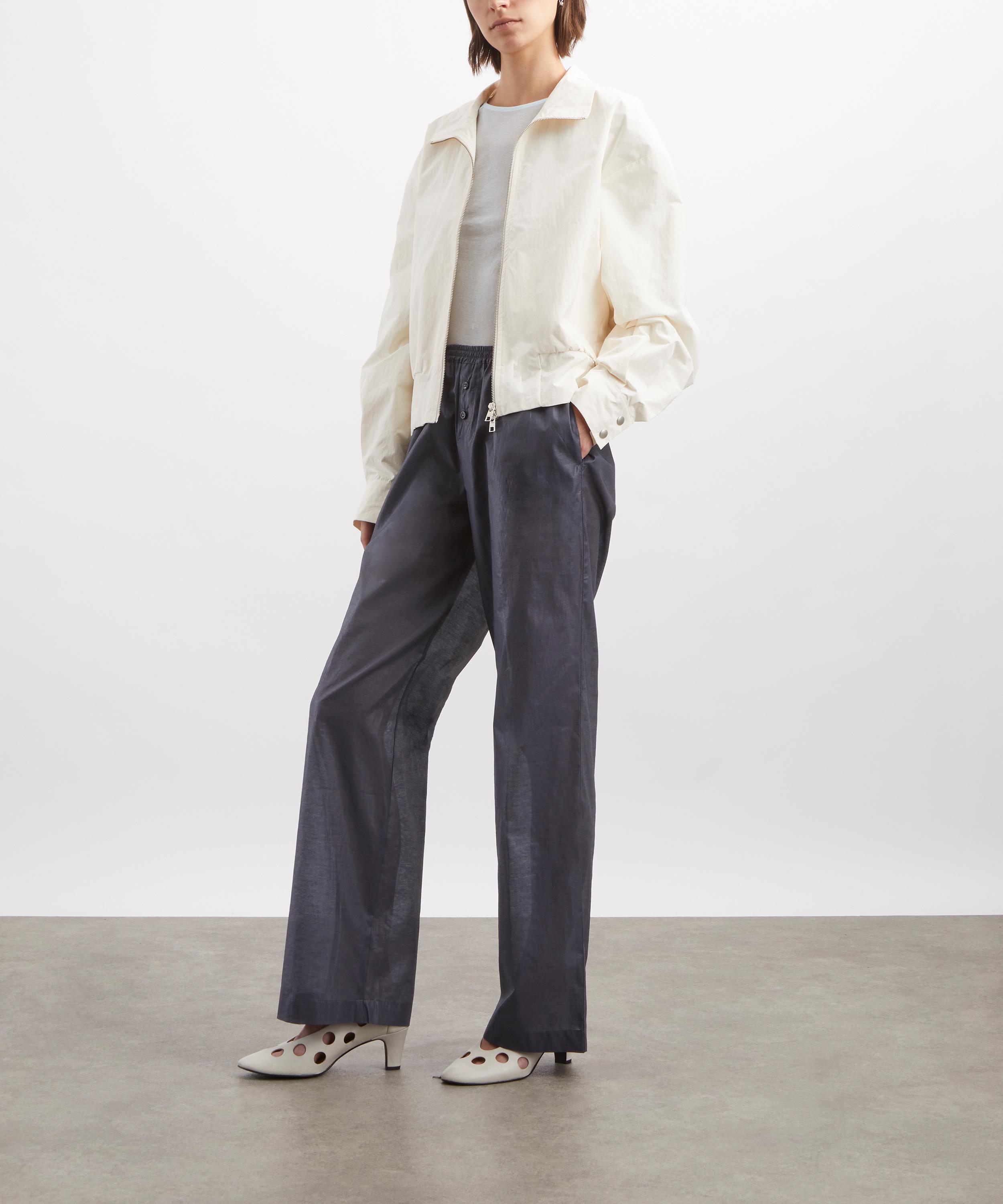 Paloma Wool - Limone Navy Wide-Leg Trousers image number 1