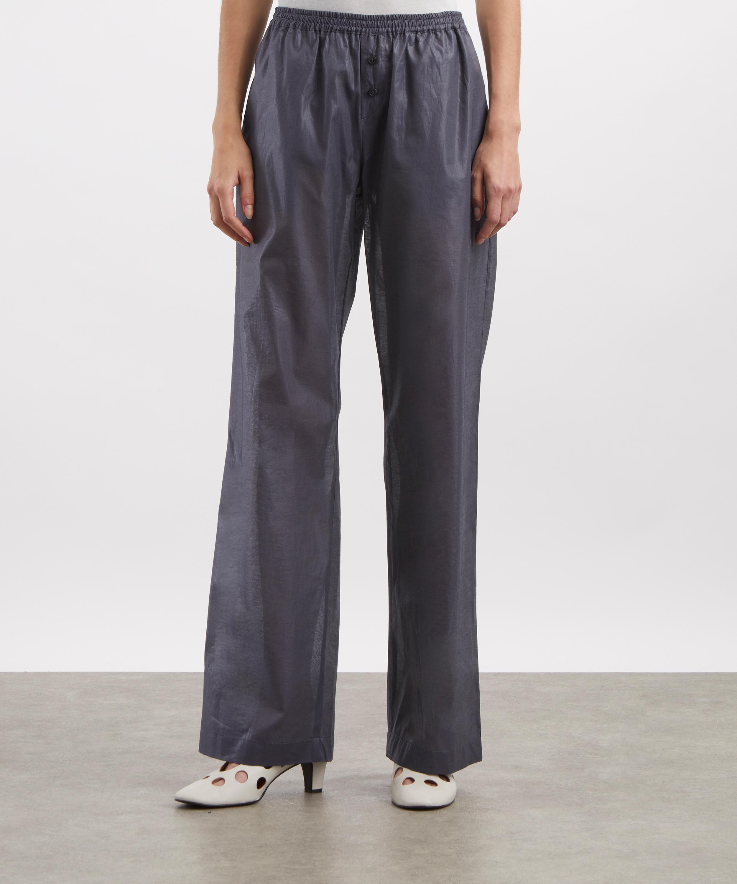 Paloma Wool - Limone Navy Wide-Leg Trousers image number 2