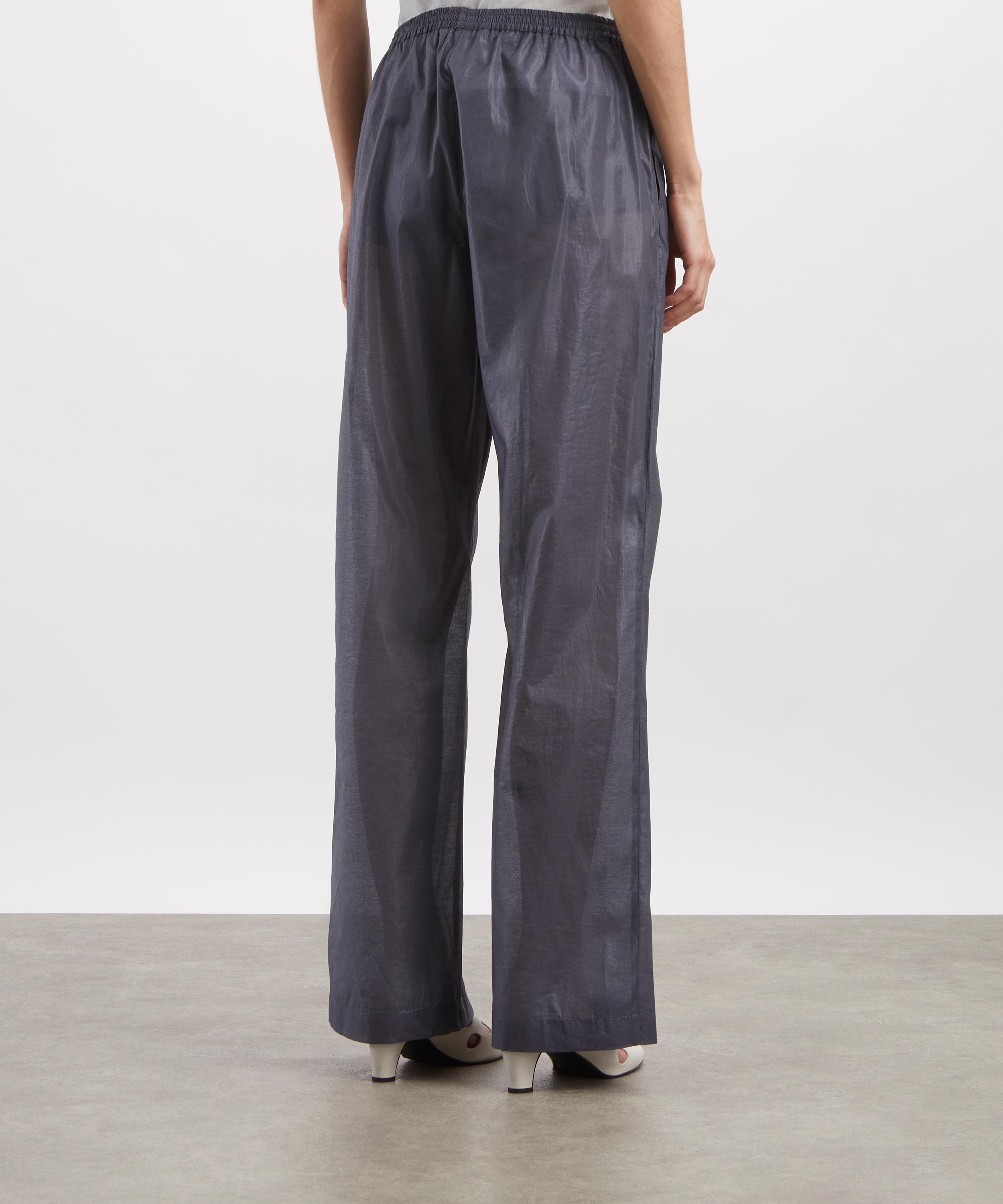 Paloma Wool - Limone Navy Wide-Leg Trousers image number 3