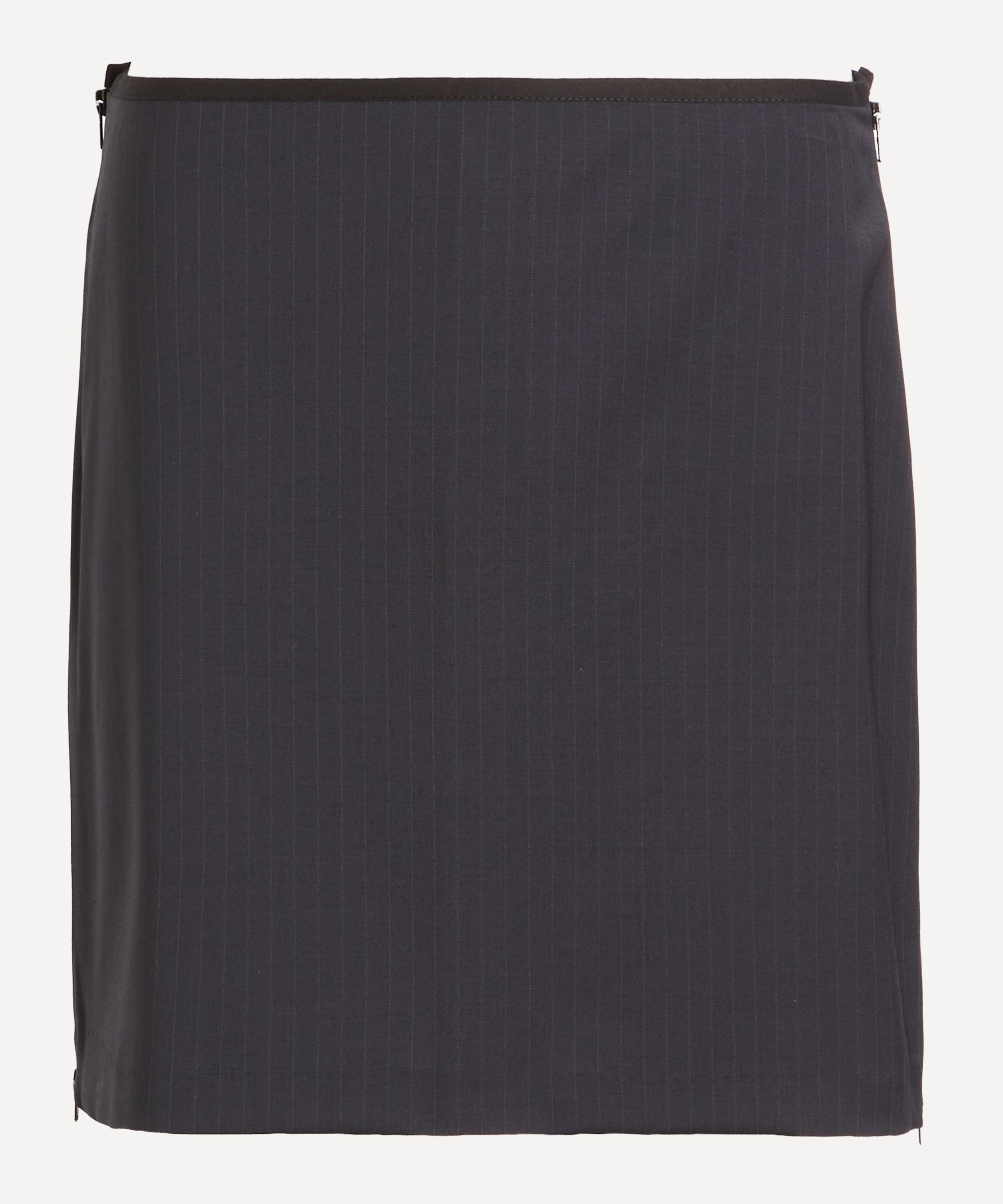 Paloma Wool - Lumieti Dark Grey Pinstripe Mini Skirt