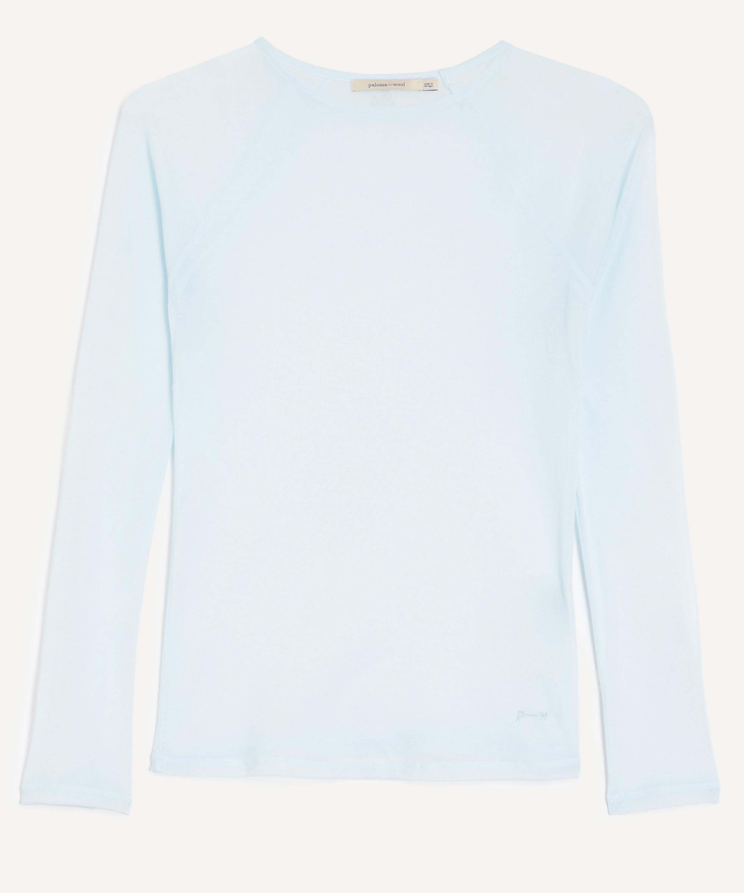 Paloma Wool - Hiro Light Blue Sheer Knit Top